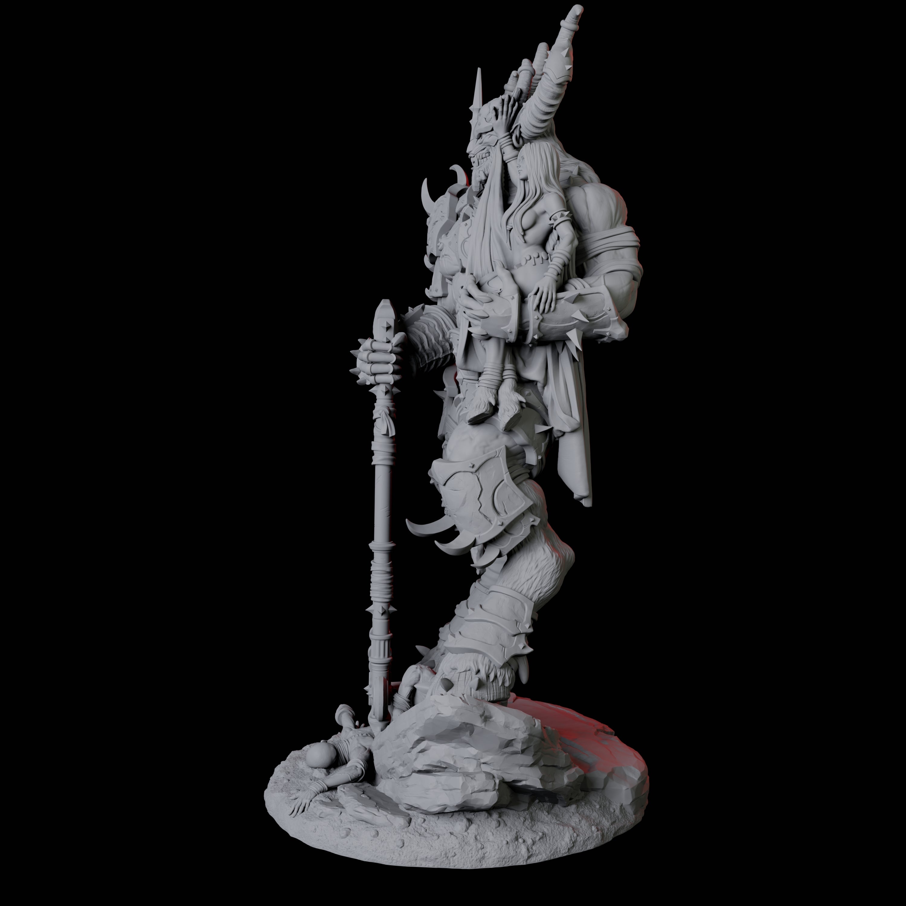 Seduced Bearded Devil Champion A Miniature for Dungeons and Dragons, Pathfinder or other TTRPGs