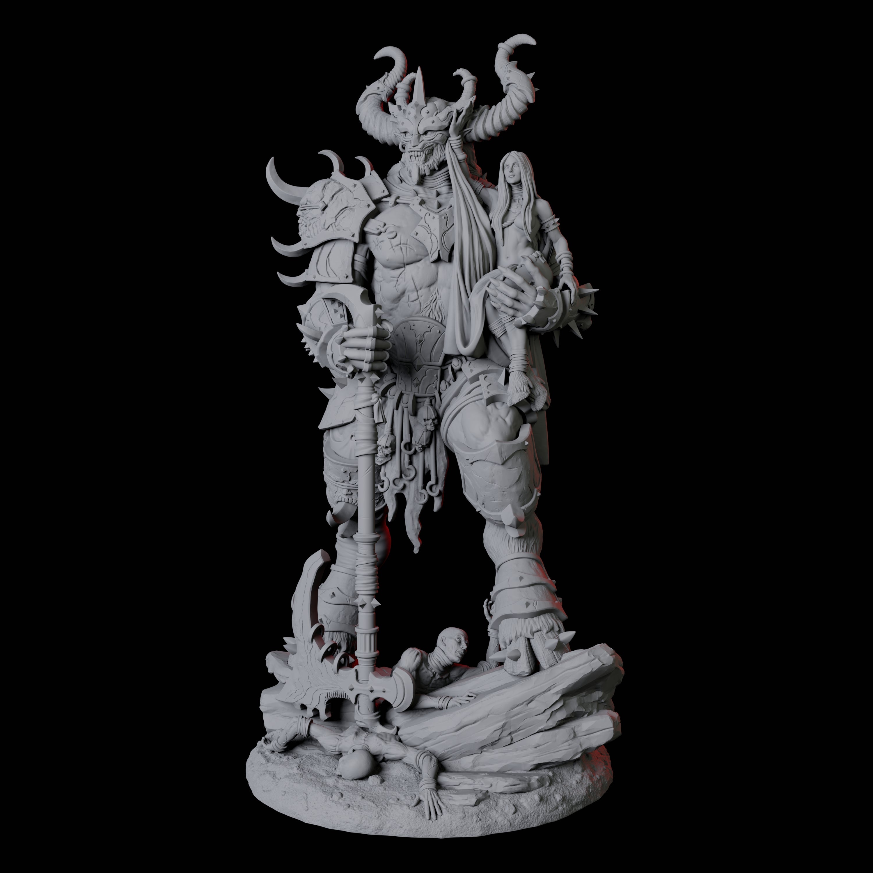 Seduced Bearded Devil Champion A Miniature for Dungeons and Dragons, Pathfinder or other TTRPGs