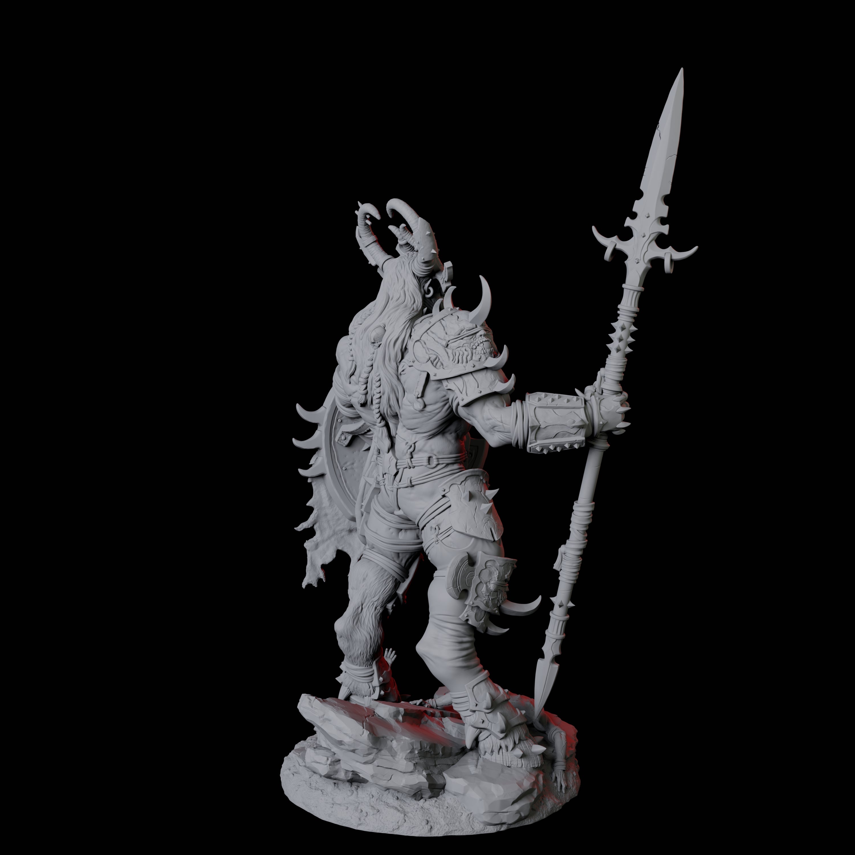 Seduced Bearded Devil Champion B Miniature for Dungeons and Dragons, Pathfinder or other TTRPGs