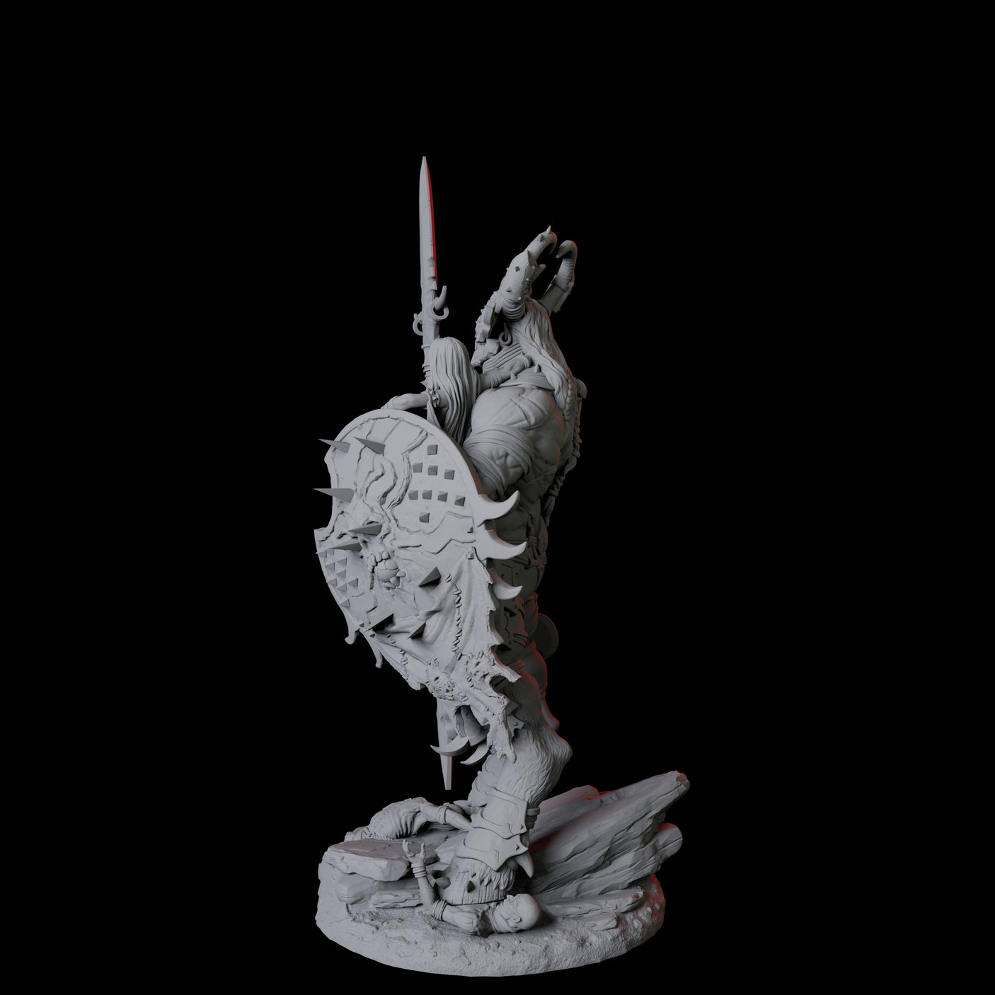 Seduced Bearded Devil Champion B Miniature for Dungeons and Dragons, Pathfinder or other TTRPGs