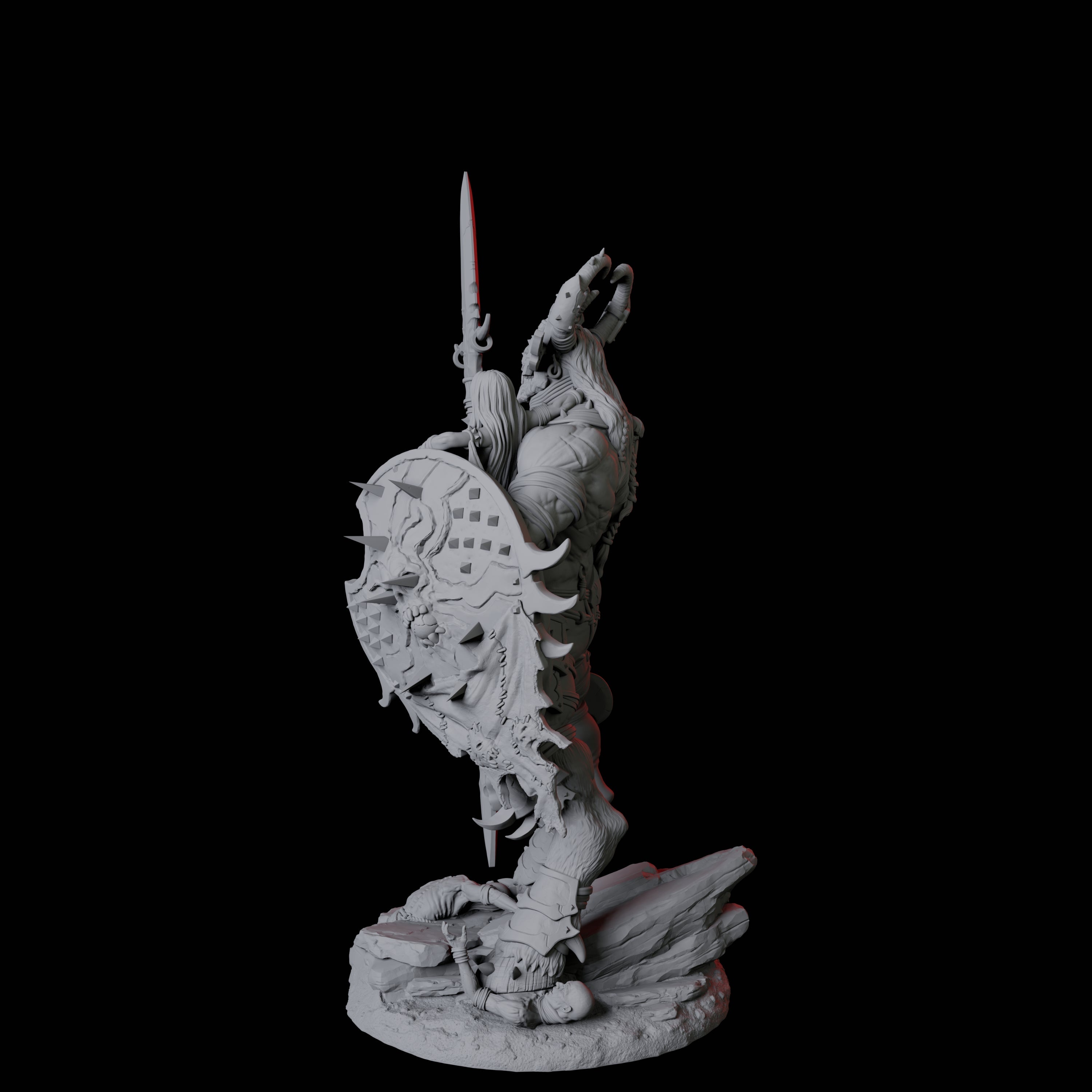 Seduced Bearded Devil Champion B Miniature for Dungeons and Dragons, Pathfinder or other TTRPGs