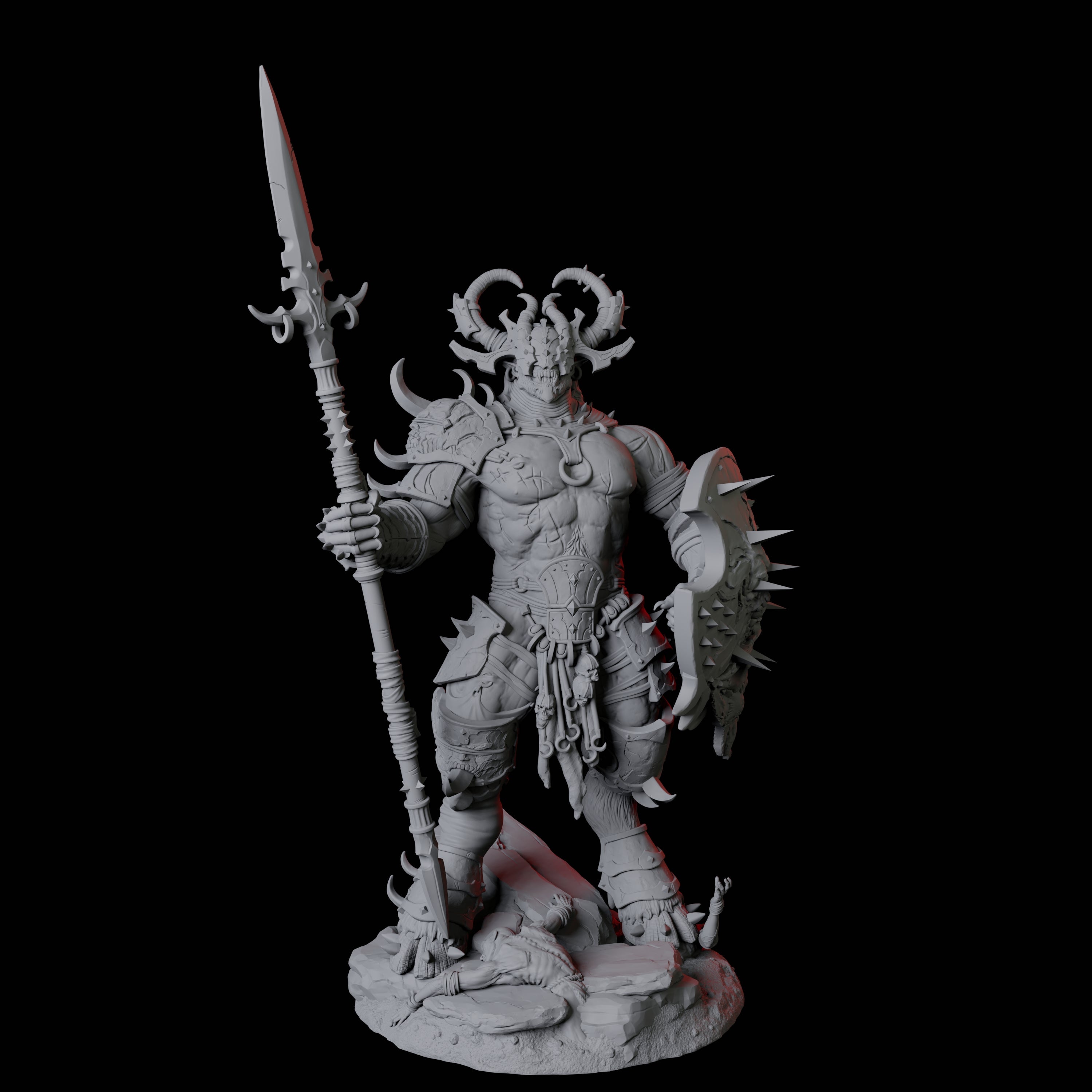 Seduced Bearded Devil Champion B Miniature for Dungeons and Dragons, Pathfinder or other TTRPGs