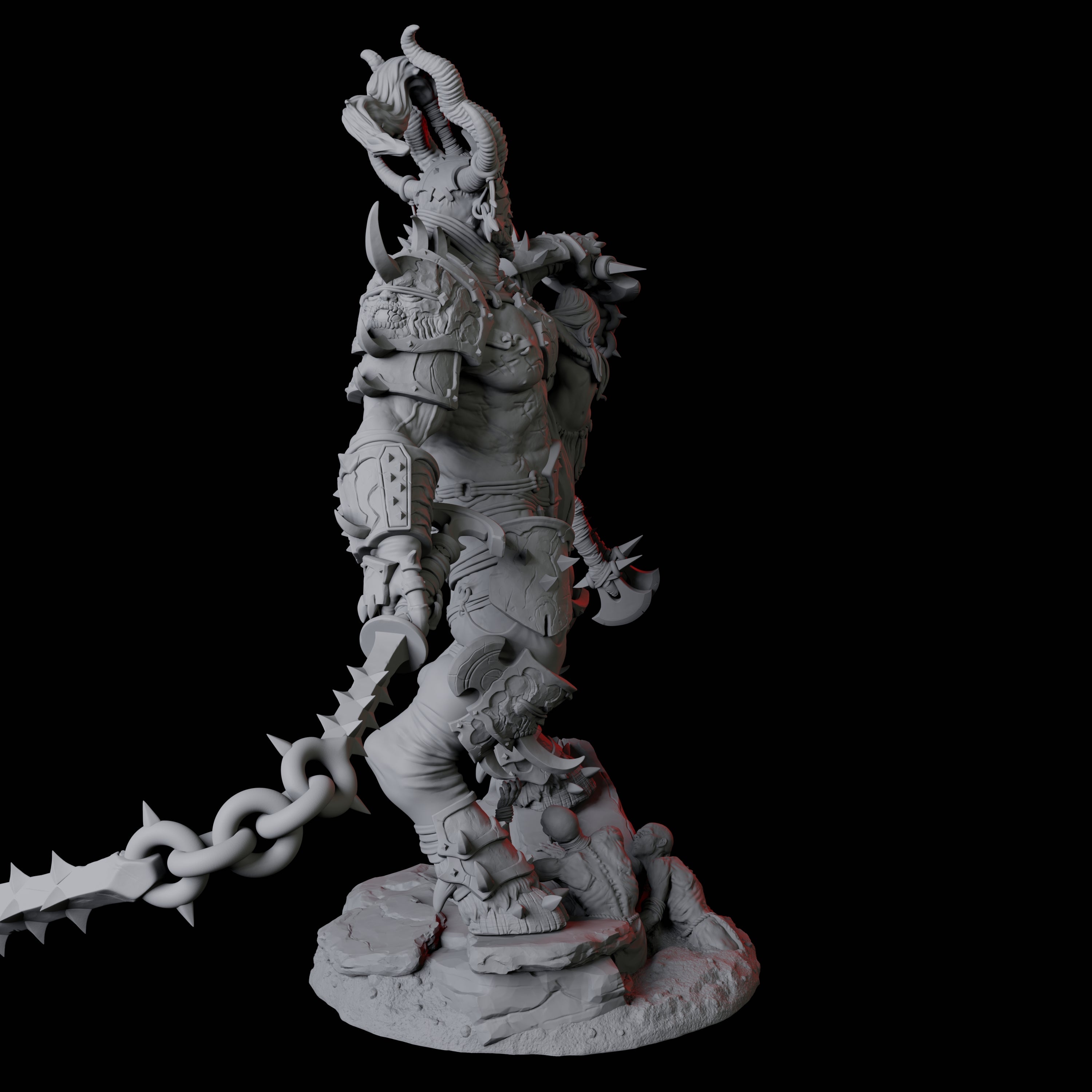 Seduced Bearded Devil Champion C Miniature for Dungeons and Dragons, Pathfinder or other TTRPGs