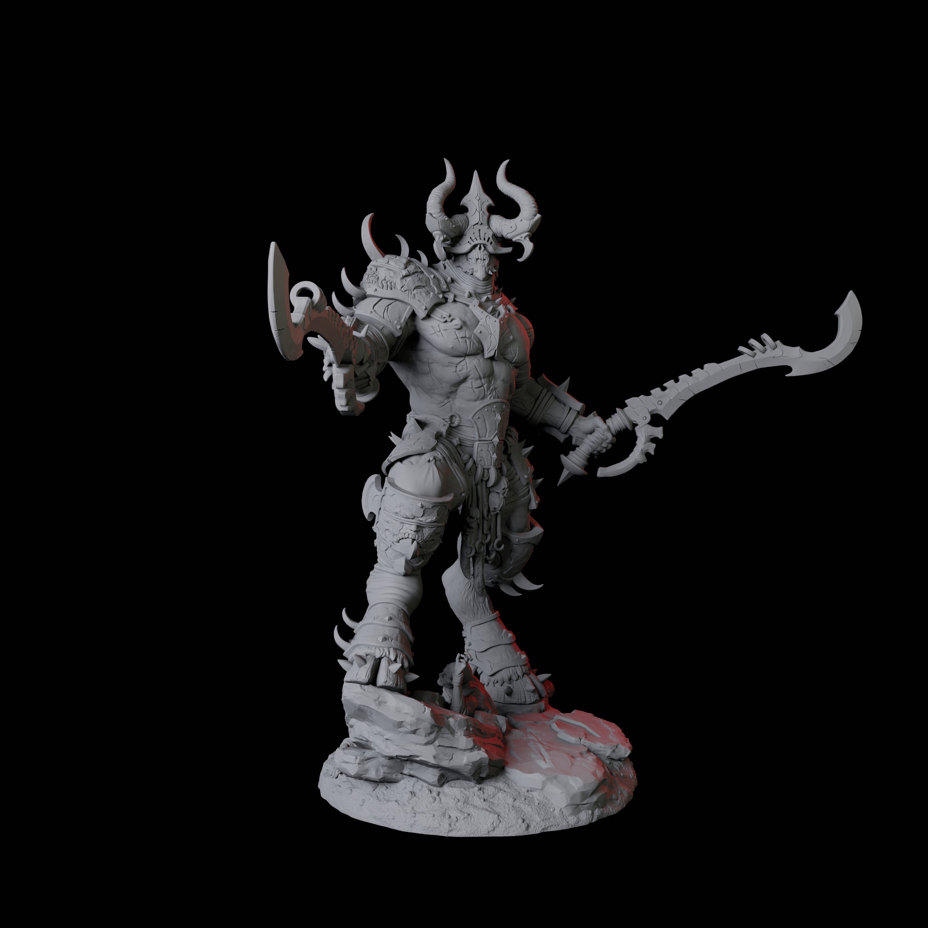 Seduced Bearded Devil Champion D Miniature for Dungeons and Dragons, Pathfinder or other TTRPGs