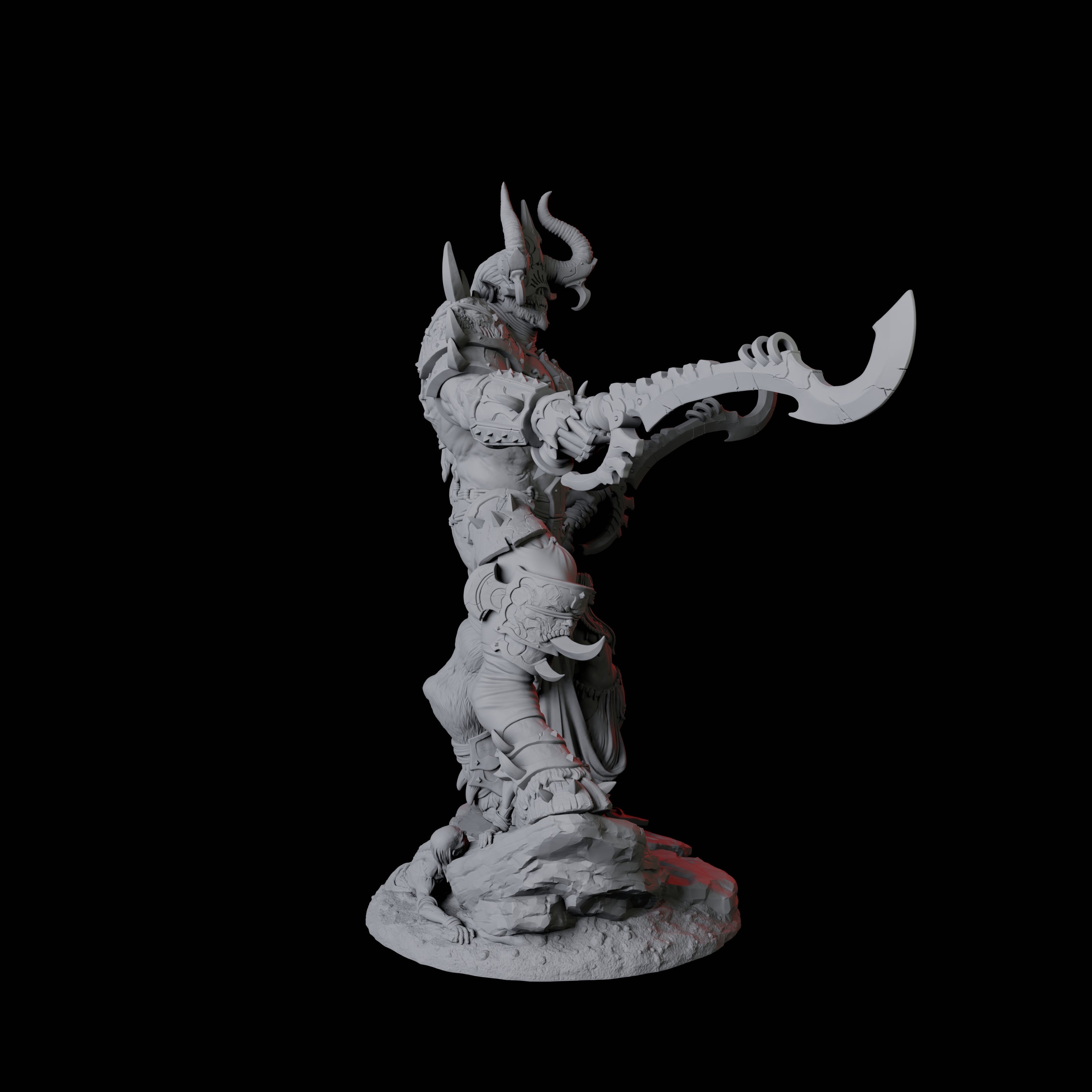 Seduced Bearded Devil Champion D Miniature for Dungeons and Dragons, Pathfinder or other TTRPGs