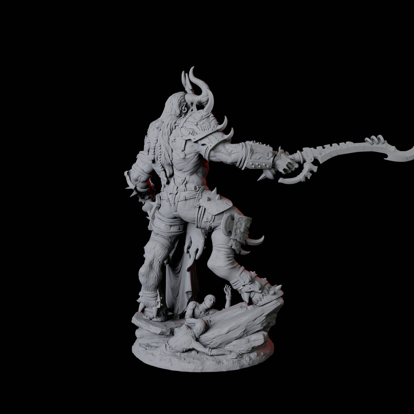 Seduced Bearded Devil Champion D Miniature for Dungeons and Dragons, Pathfinder or other TTRPGs