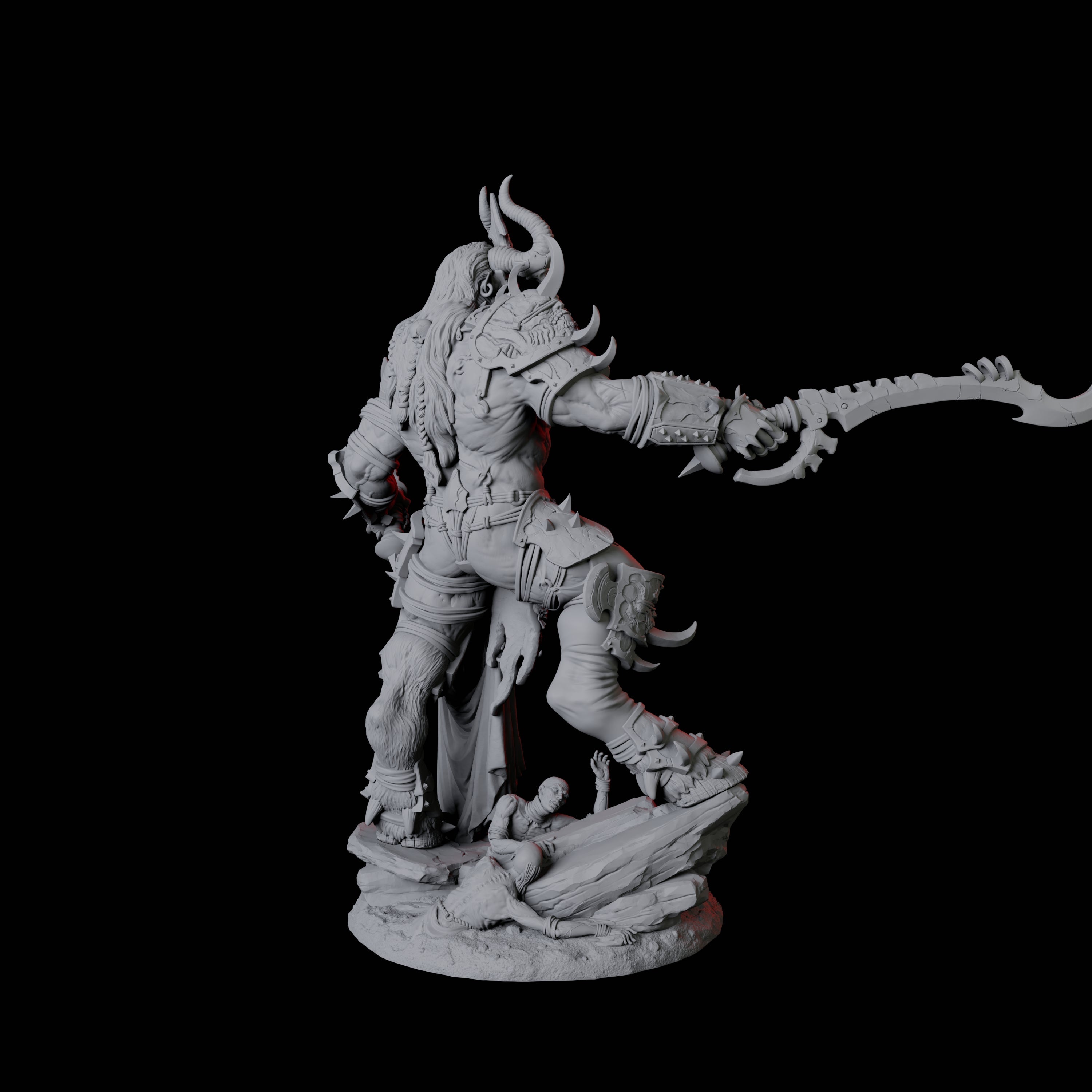 Seduced Bearded Devil Champion D Miniature for Dungeons and Dragons, Pathfinder or other TTRPGs