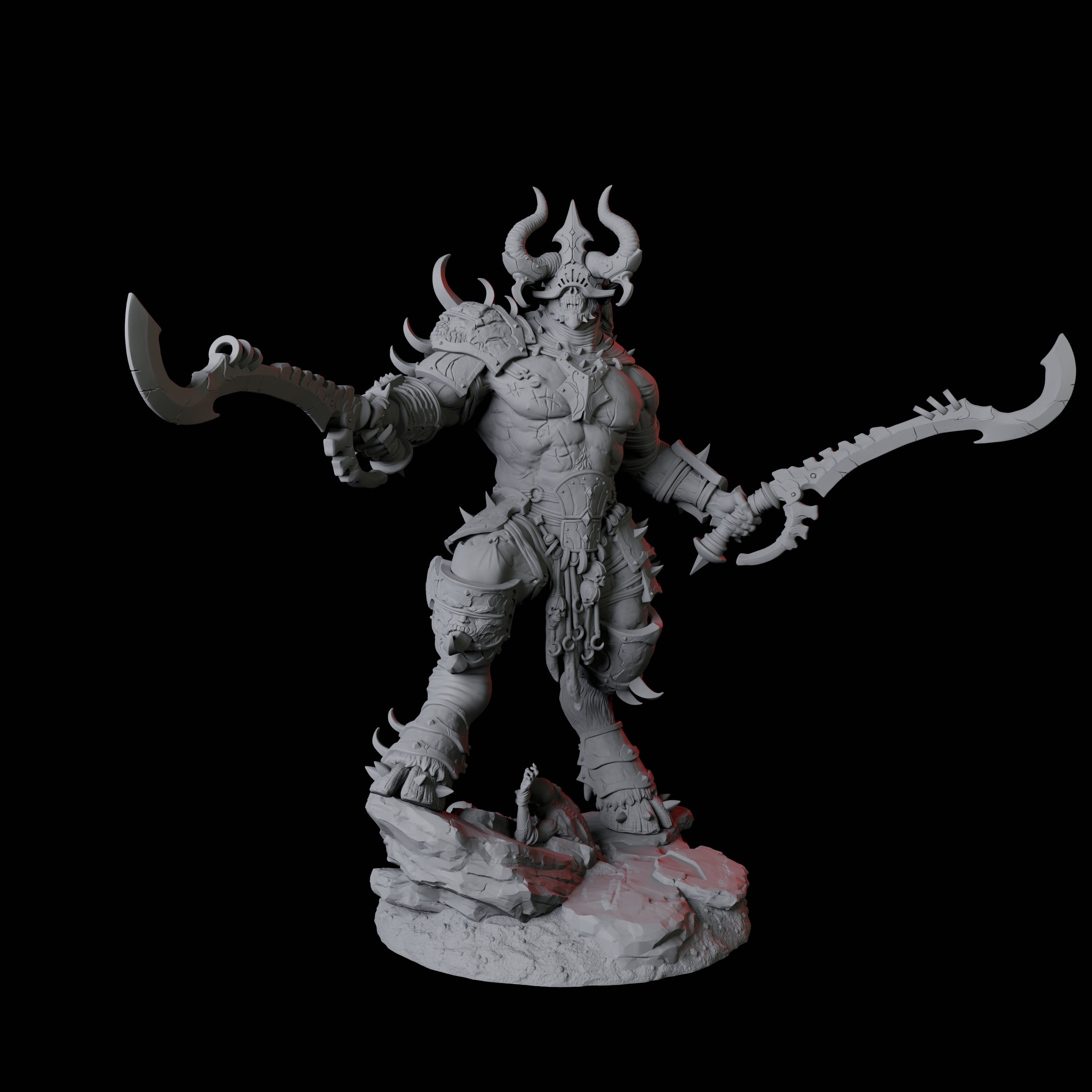Seduced Bearded Devil Champion D Miniature for Dungeons and Dragons, Pathfinder or other TTRPGs