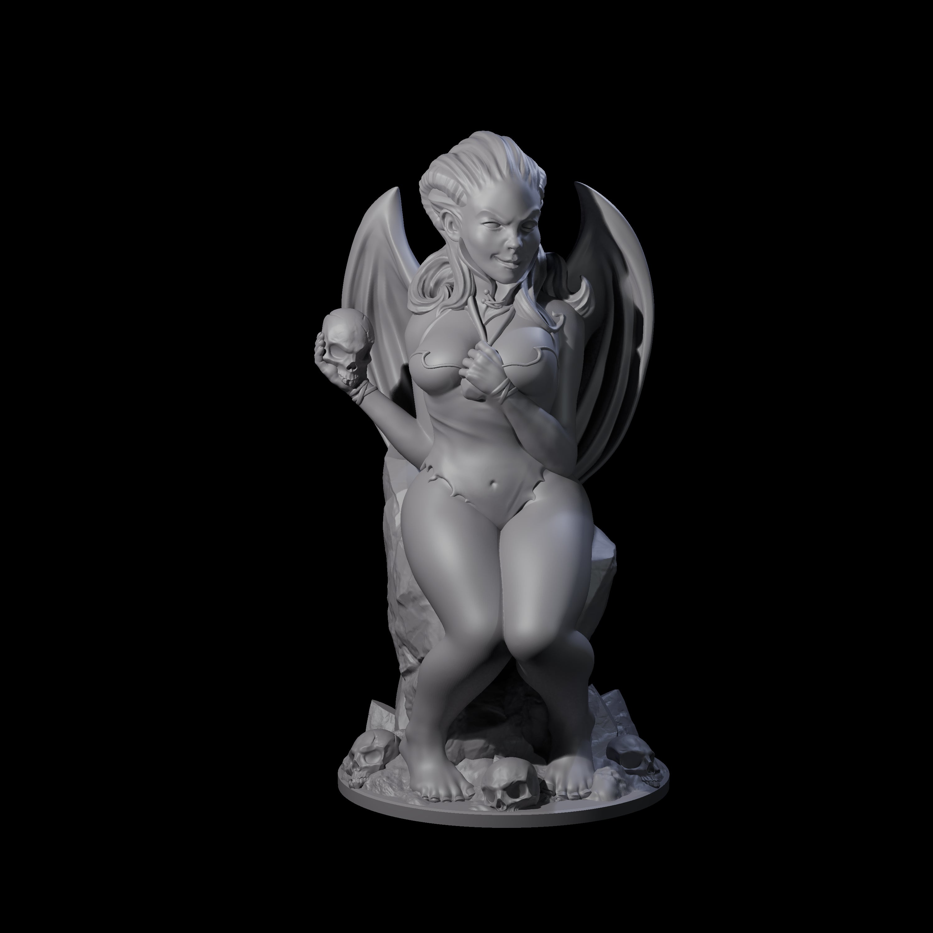 Seductive Succubus Temptress Miniature for Dungeons and Dragons, Pathfinder or other TTRPGs