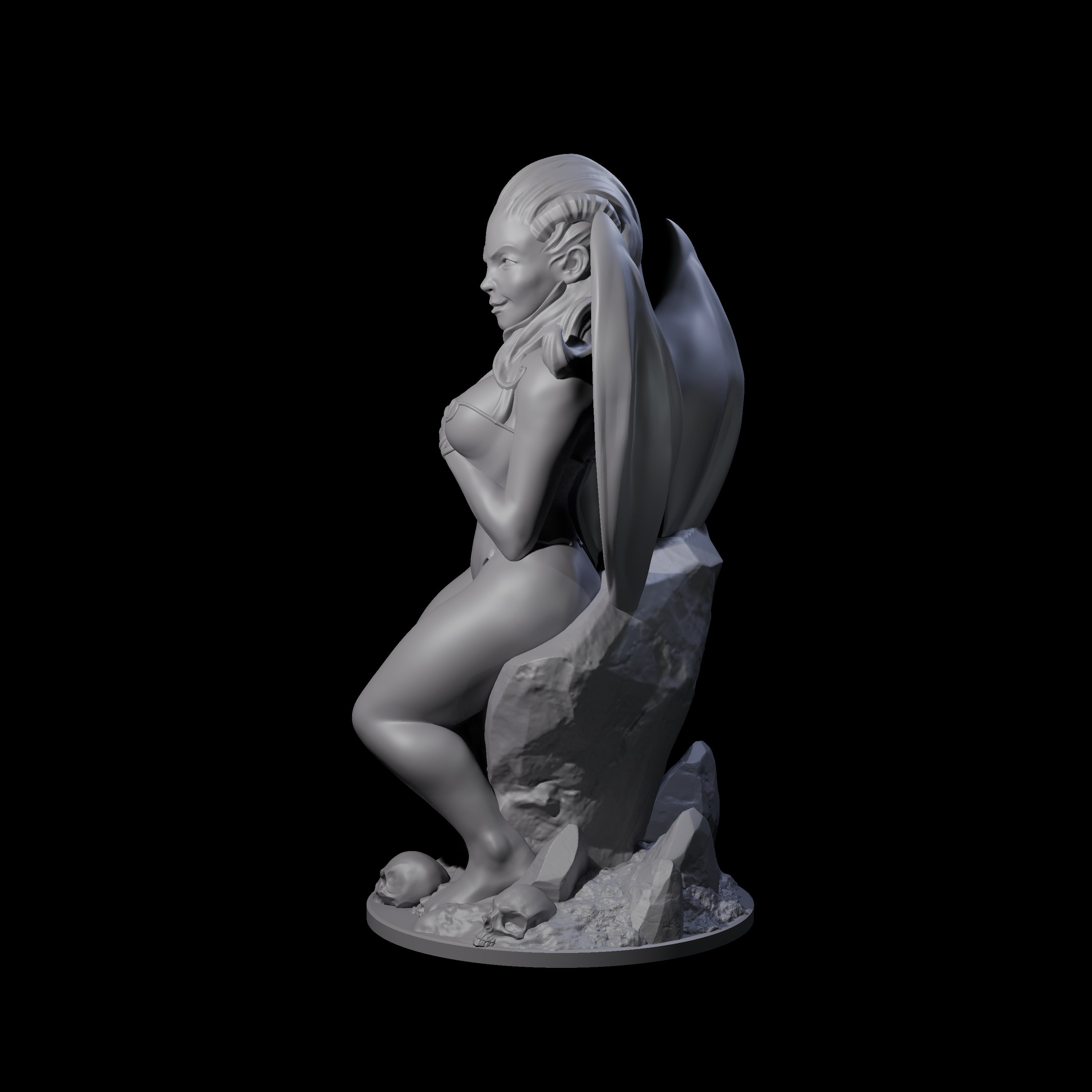 Seductive Succubus Temptress Miniature for Dungeons and Dragons, Pathfinder or other TTRPGs