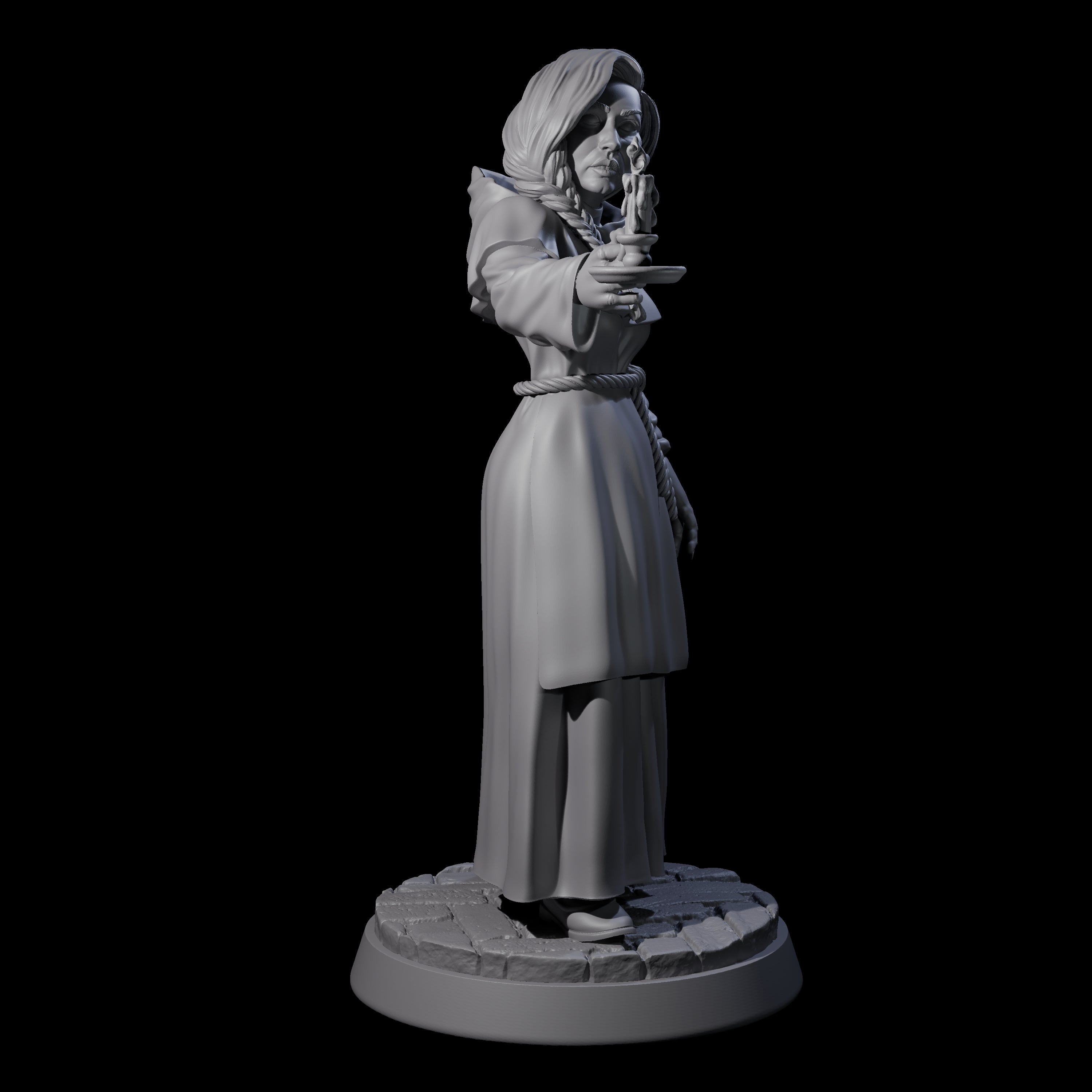 Seeking Woman in Robes Miniature for Dungeons and Dragons, Pathfinder or other TTRPGs