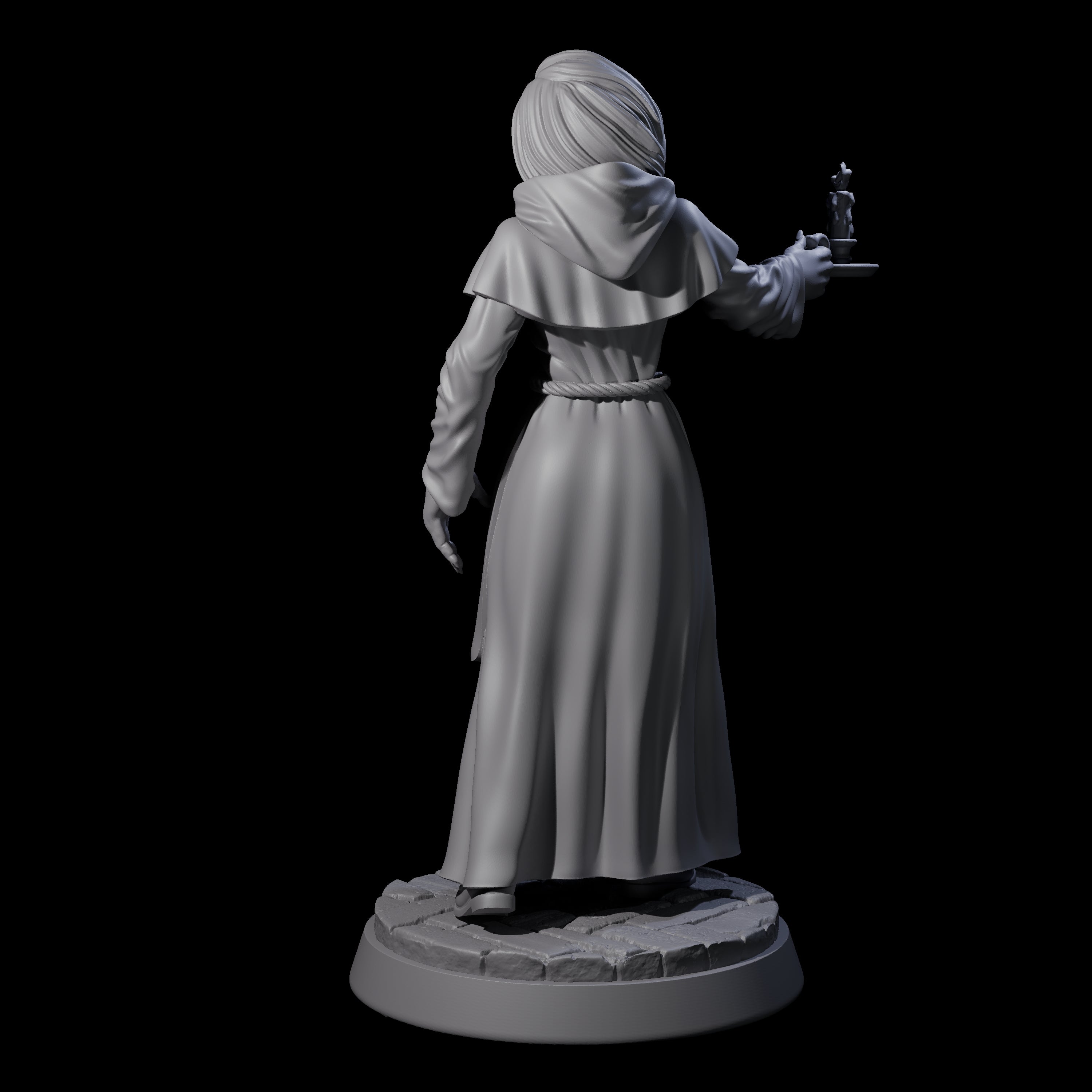 Seeking Woman in Robes Miniature for Dungeons and Dragons, Pathfinder or other TTRPGs