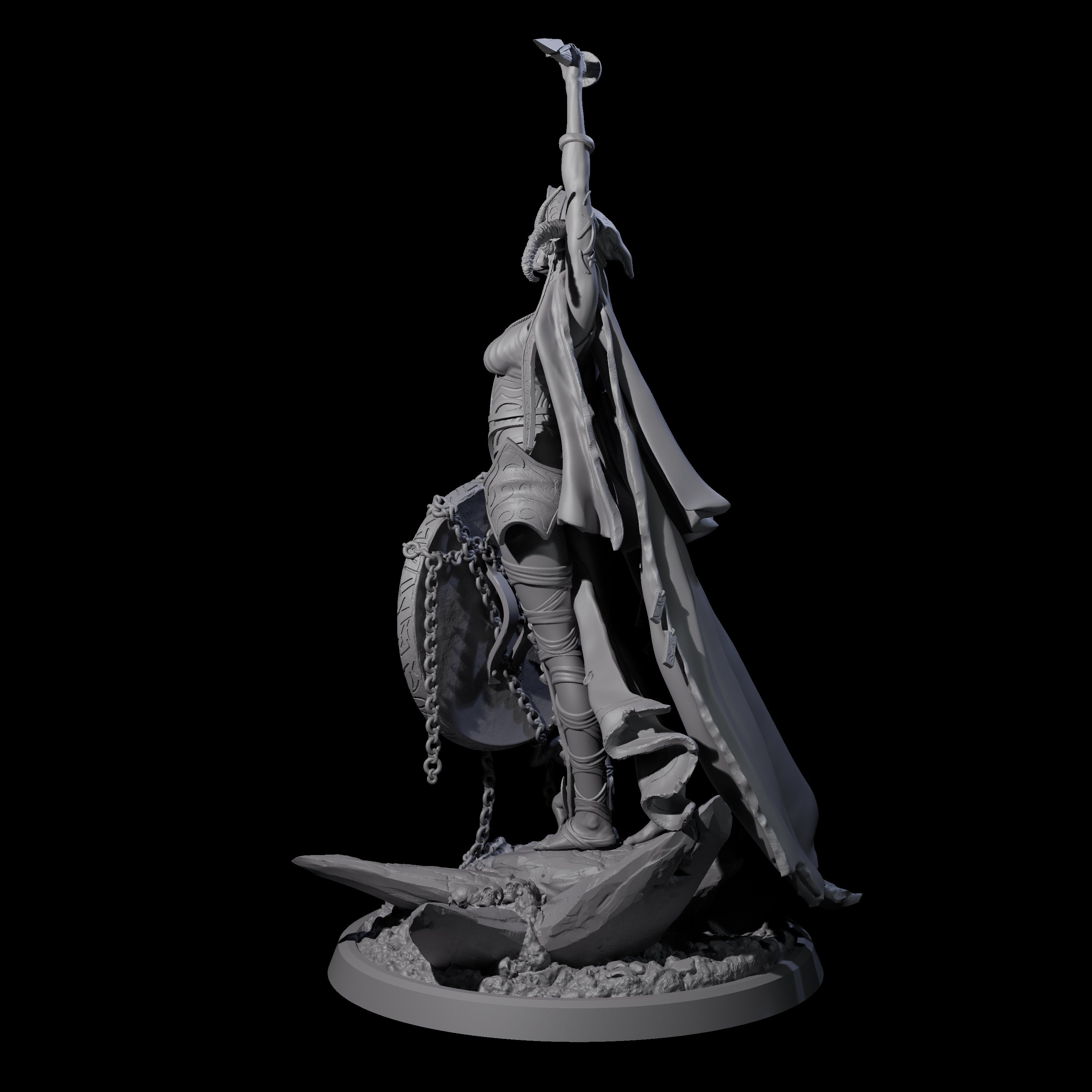 Serene Priestess Of Death D Miniature for Dungeons and Dragons, Pathfinder or other TTRPGs