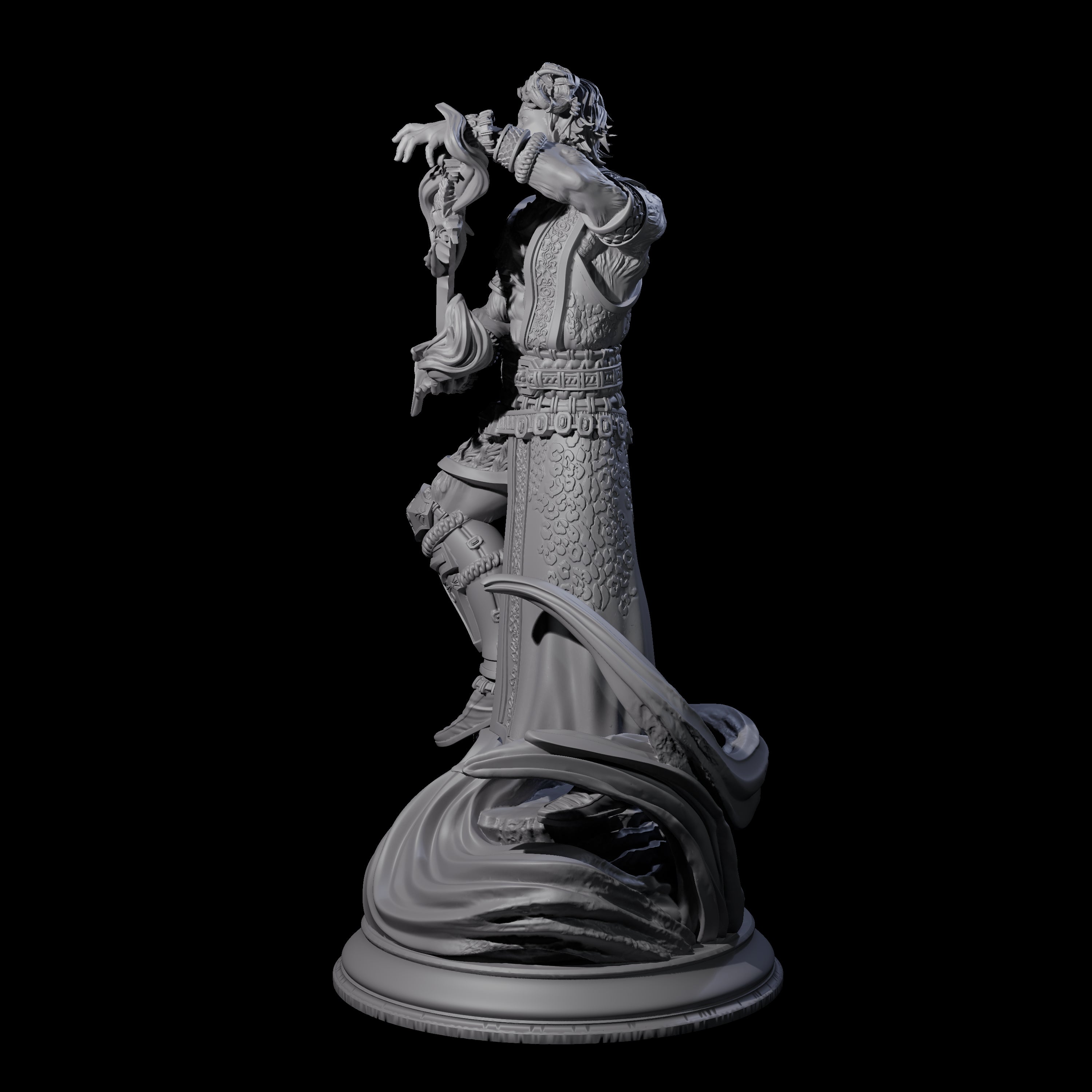 Serene Trickster Satyr Rogue Miniature for Dungeons and Dragons, Pathfinder or other TTRPGs