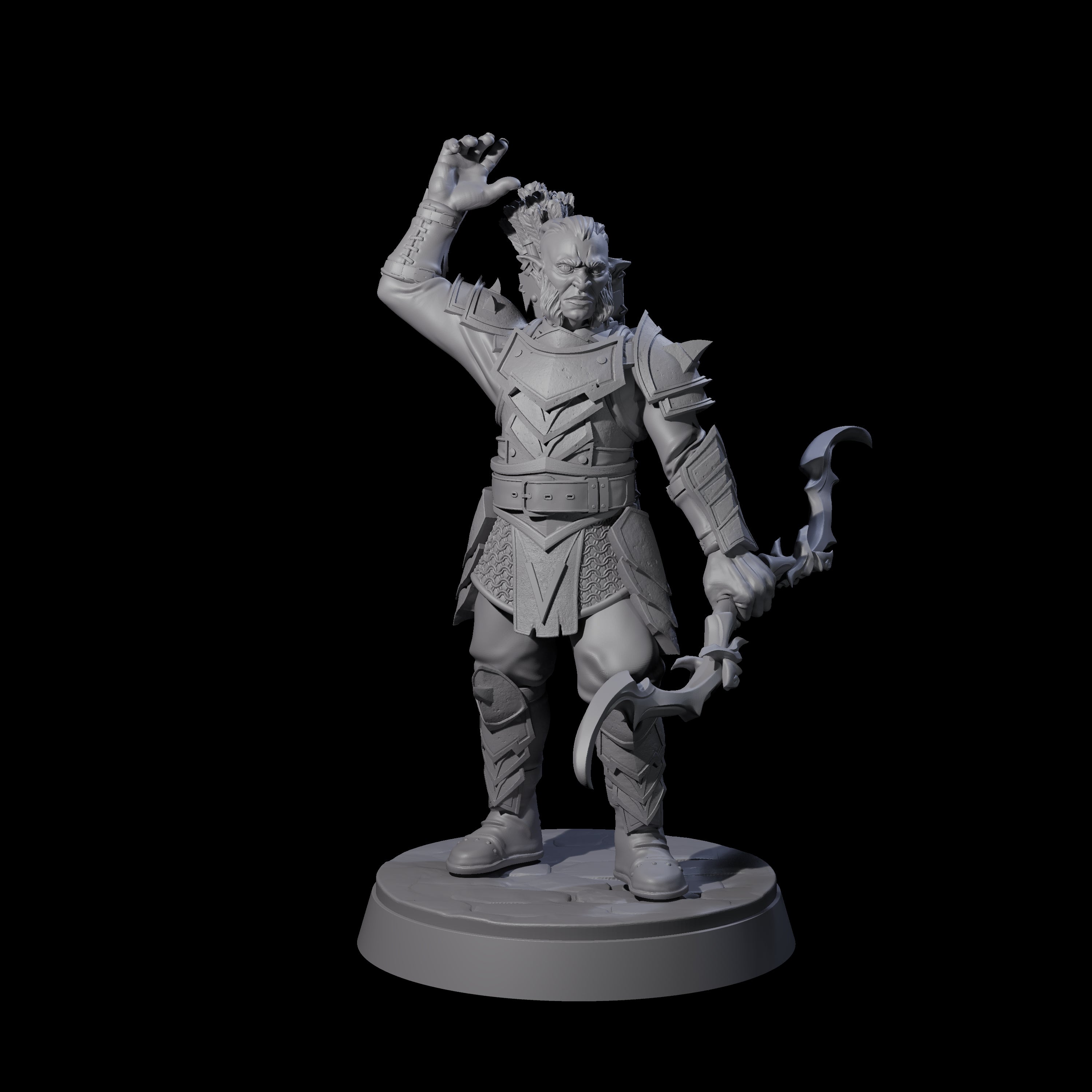 Seven Classic Hobgoblin Raiders Miniature for Dungeons and Dragons, Pathfinder or other TTRPGs