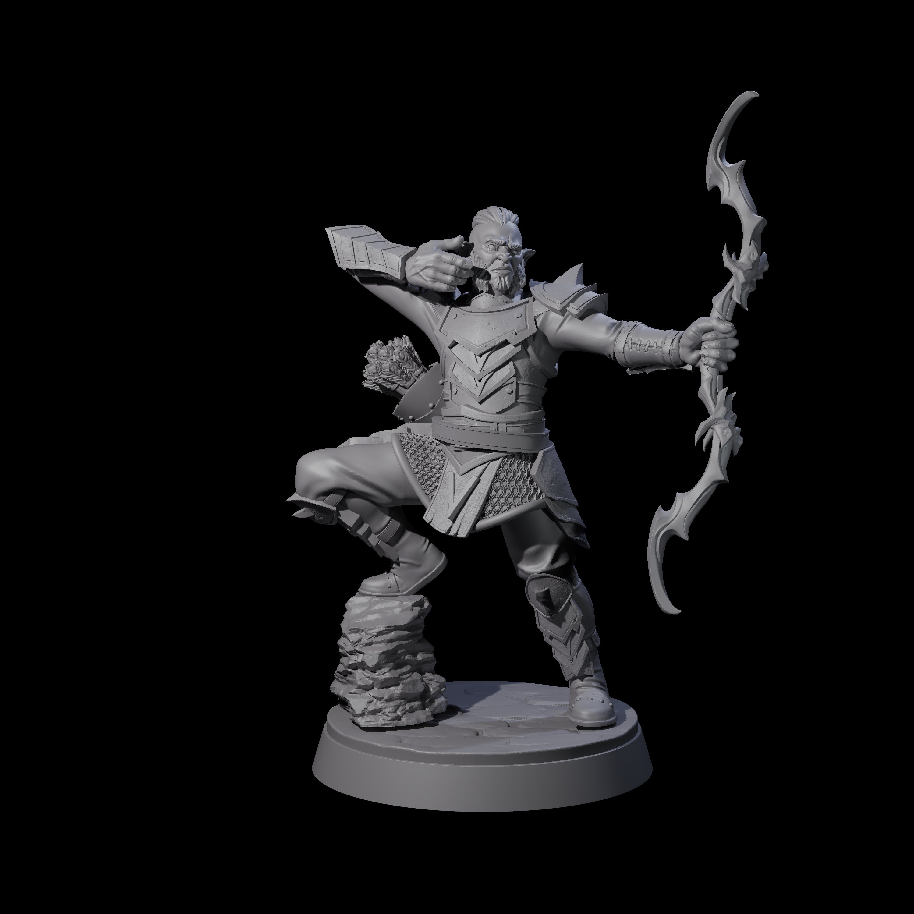 Seven Classic Hobgoblin Raiders Miniature for Dungeons and Dragons, Pathfinder or other TTRPGs