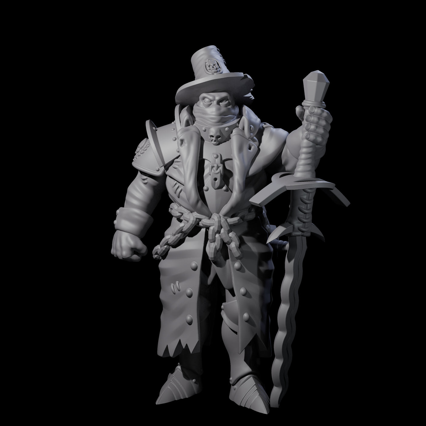 Seven Inquisition Hunters Miniature for Dungeons and Dragons, Pathfinder or other TTRPGs