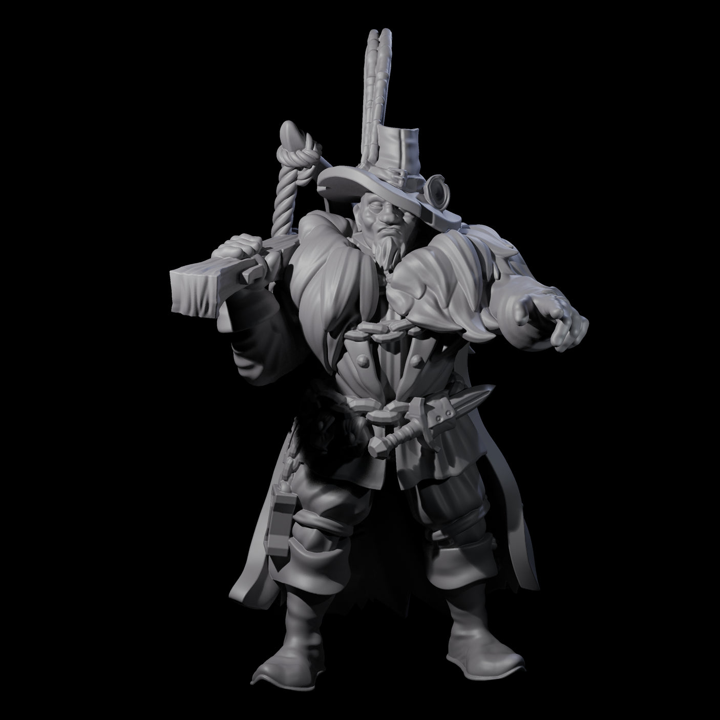 Seven Inquisition Hunters Miniature for Dungeons and Dragons, Pathfinder or other TTRPGs