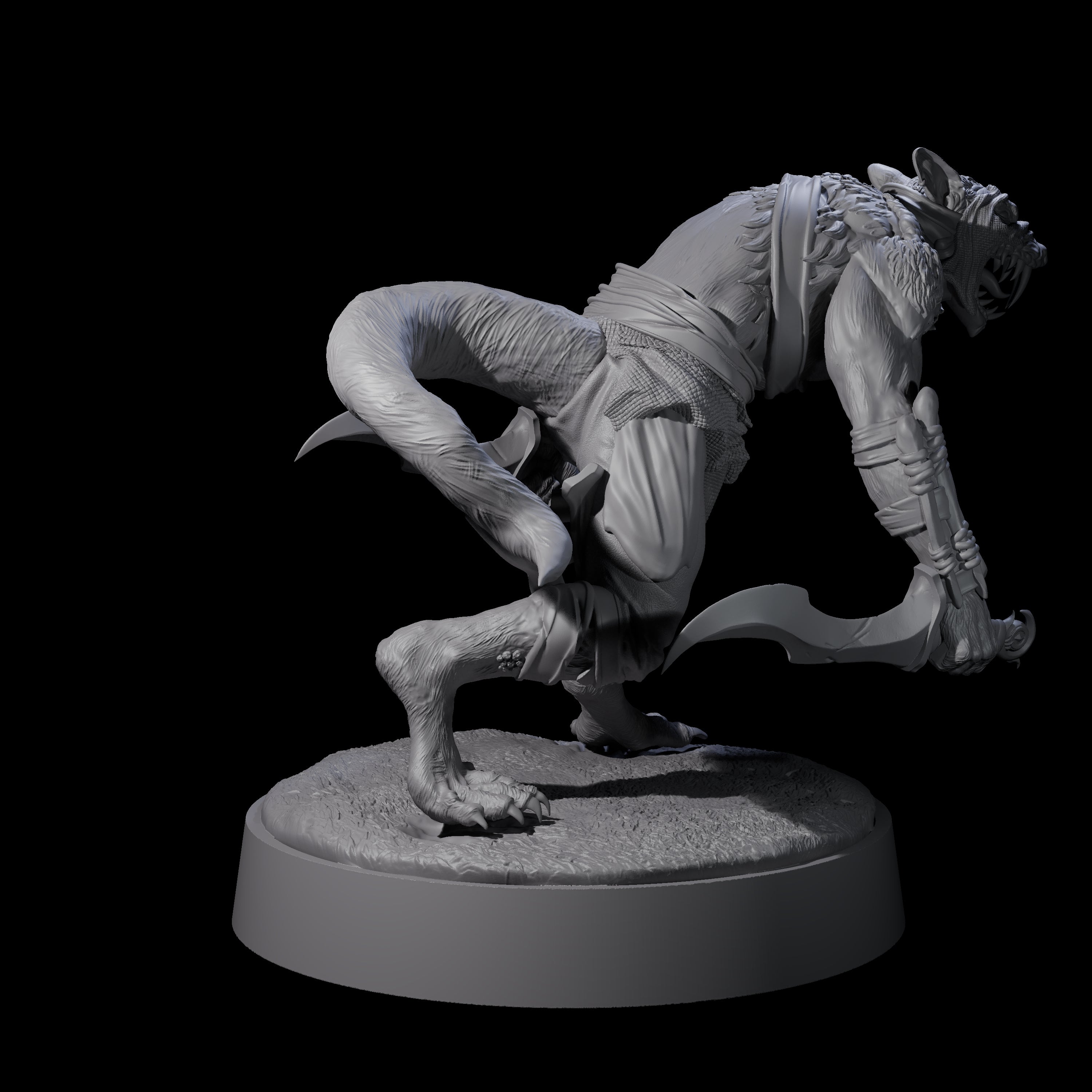 Sewer Assassin Ratfolk Miniature for Dungeons and Dragons, Pathfinder or other TTRPGs