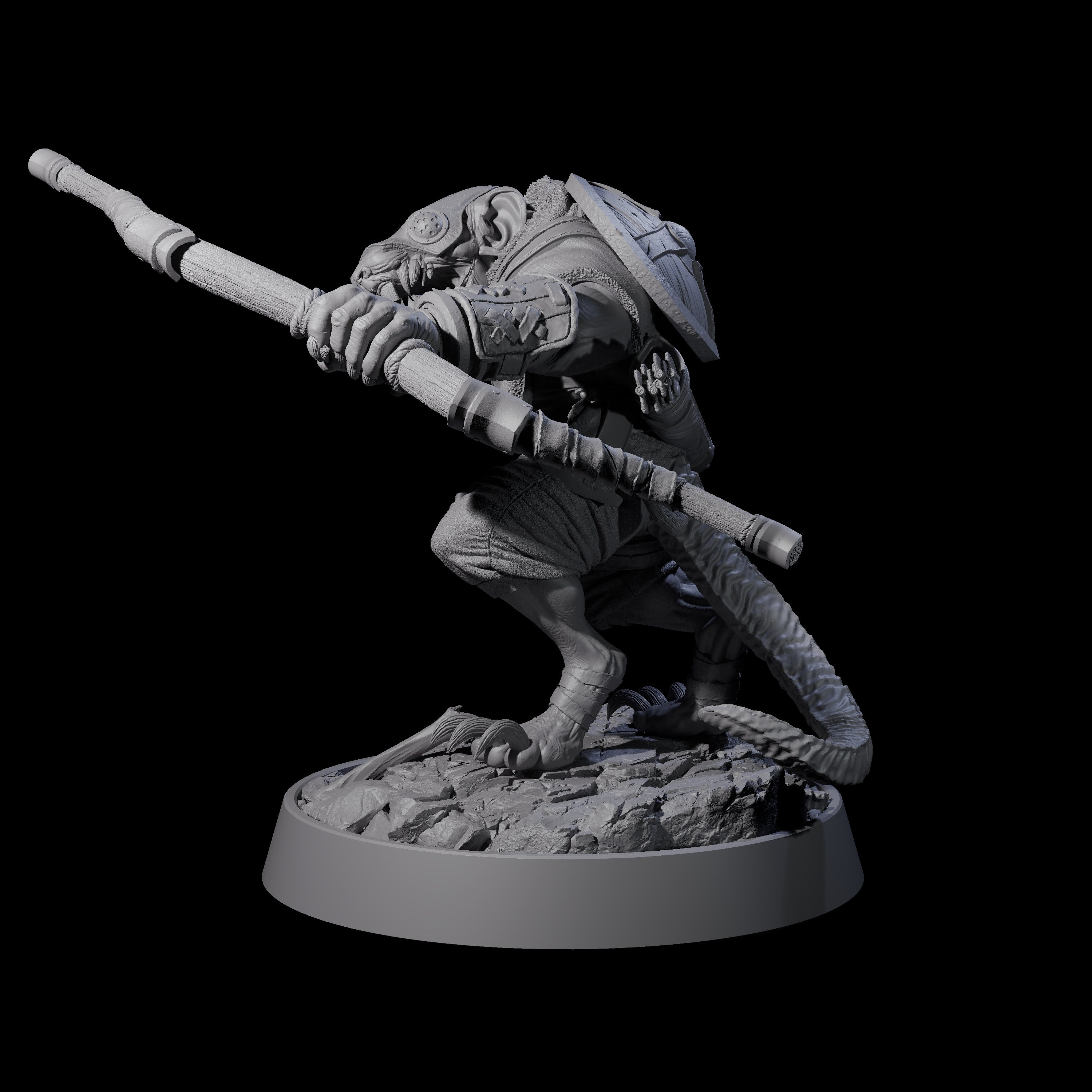 Sewer Dwelling Ratfolk A Miniature for Dungeons and Dragons, Pathfinder or other TTRPGs