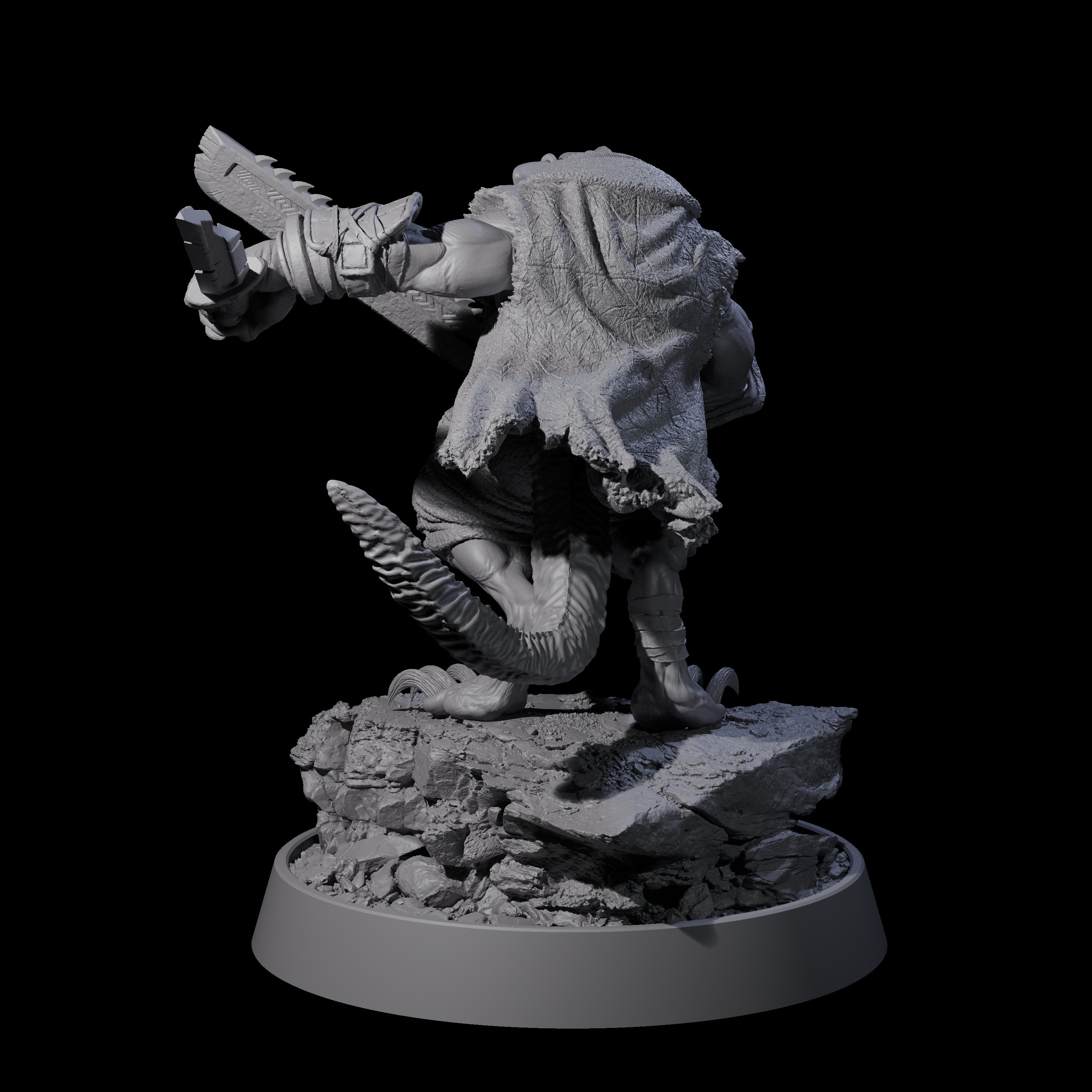Sewer Dwelling Ratfolk B Miniature for Dungeons and Dragons, Pathfinder or other TTRPGs