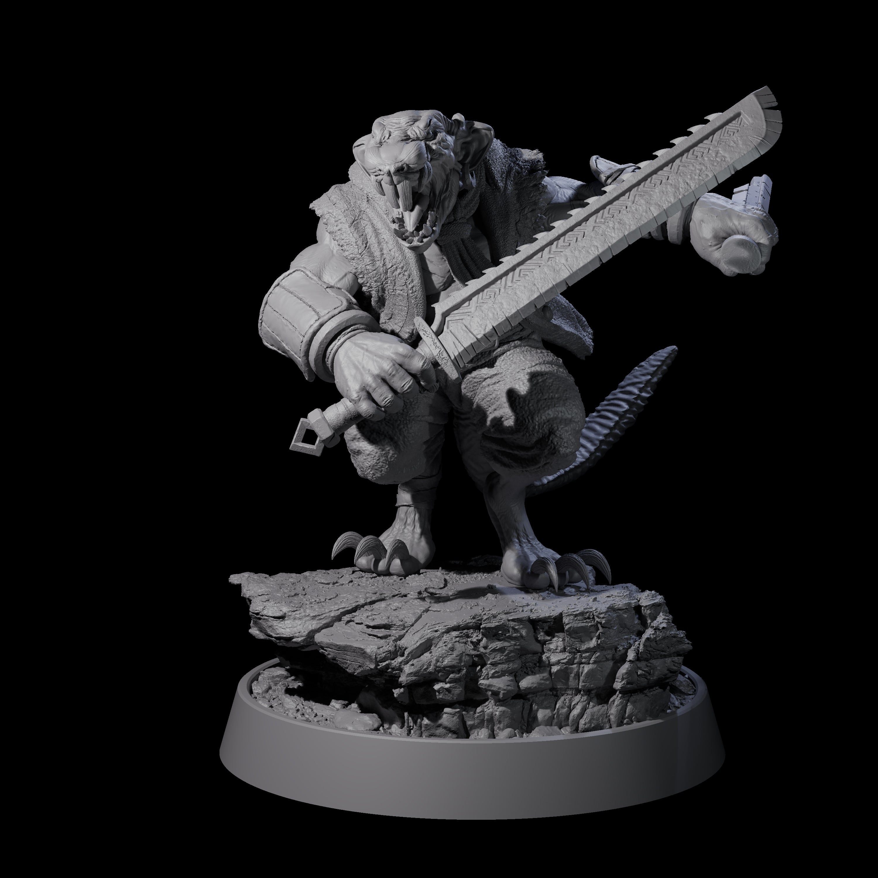 Sewer Dwelling Ratfolk B Miniature for Dungeons and Dragons, Pathfinder or other TTRPGs