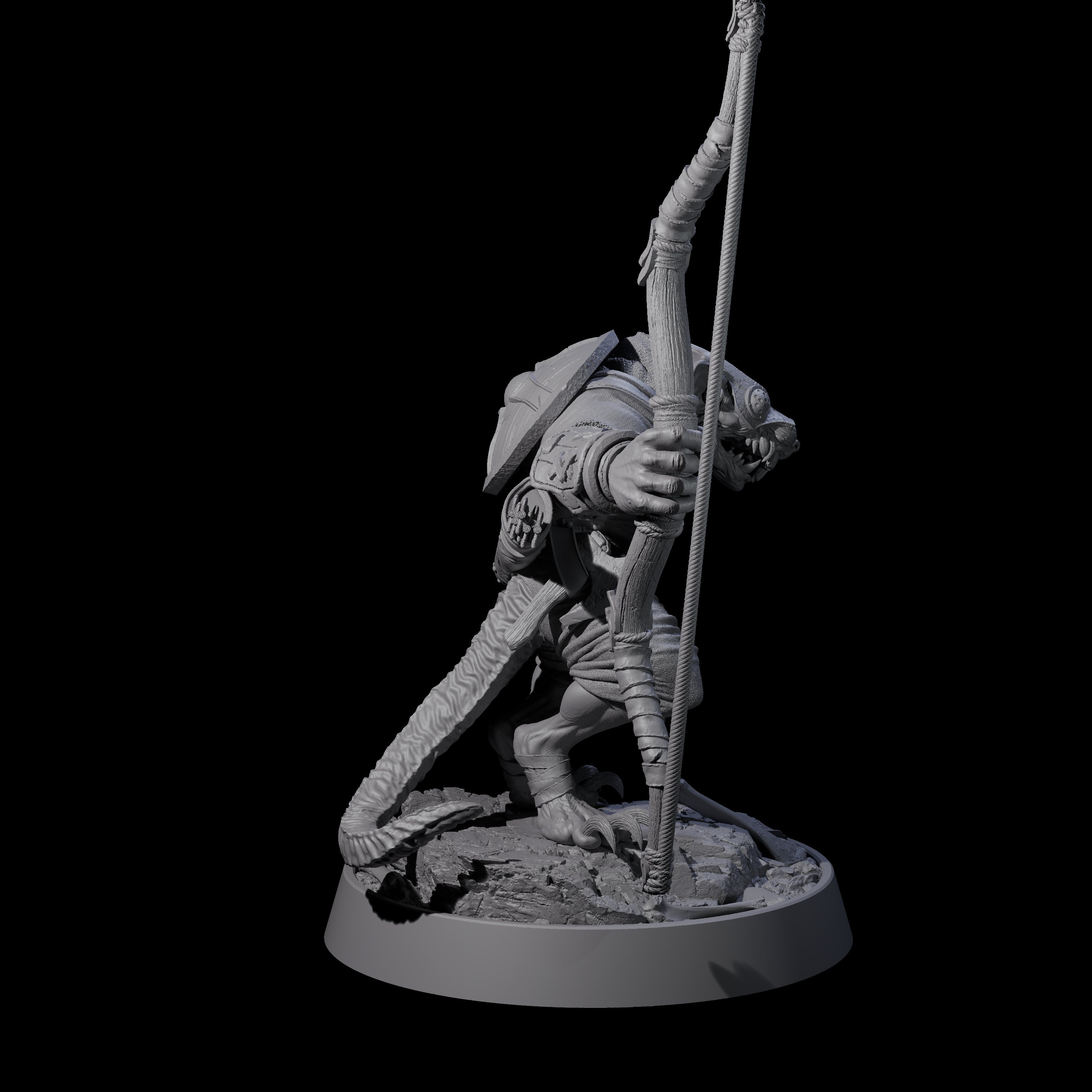 Sewer Dwelling Ratfolk D Miniature for Dungeons and Dragons, Pathfinder or other TTRPGs