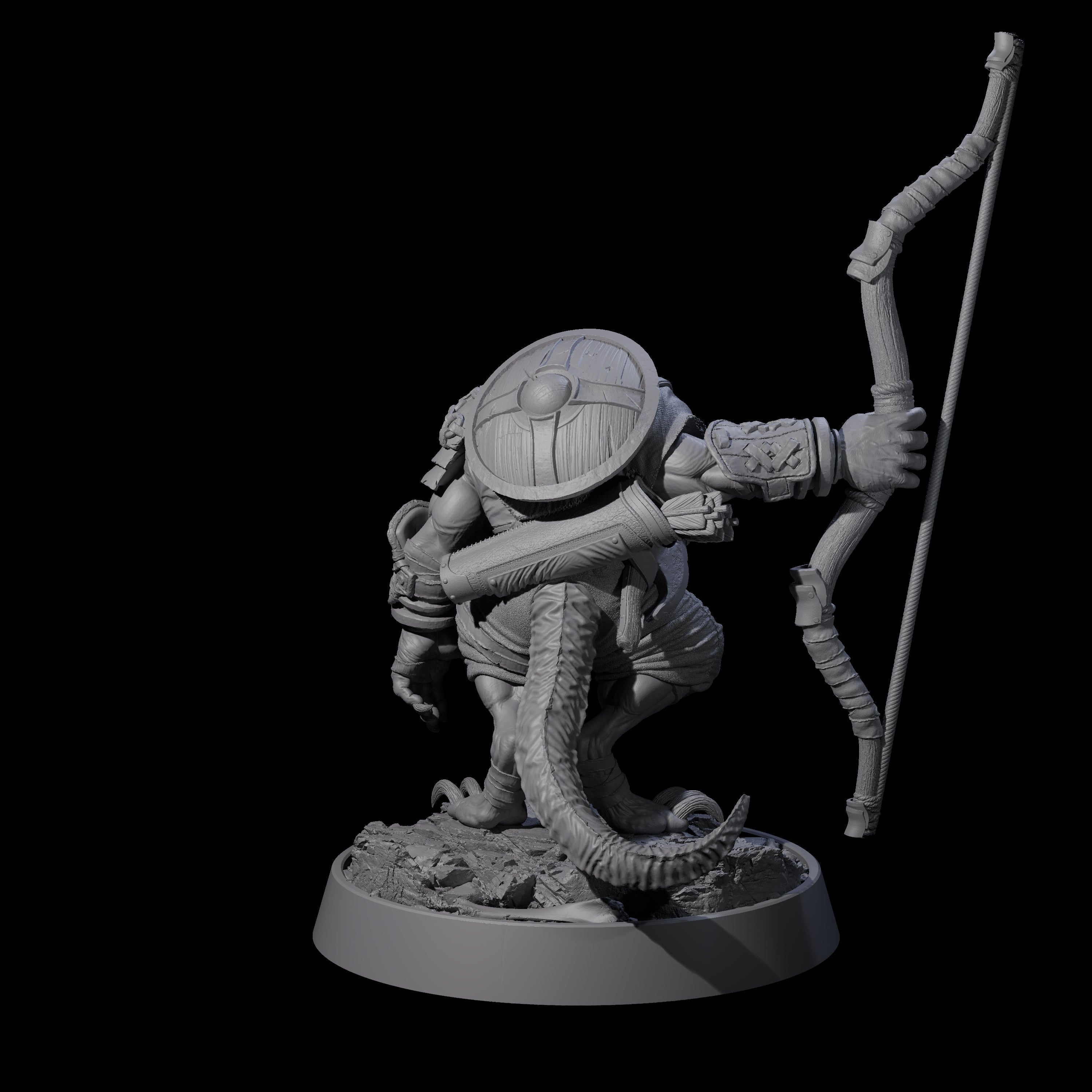 Sewer Dwelling Ratfolk D Miniature for Dungeons and Dragons, Pathfinder or other TTRPGs