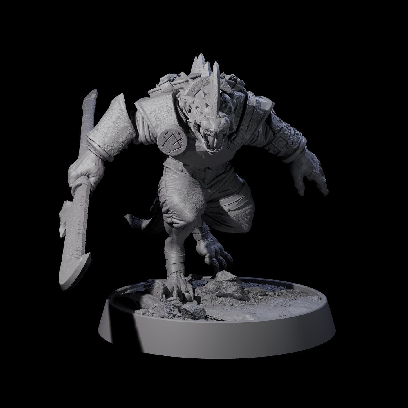 Sewer Dwelling Ratfolk E Miniature for Dungeons and Dragons, Pathfinder or other TTRPGs