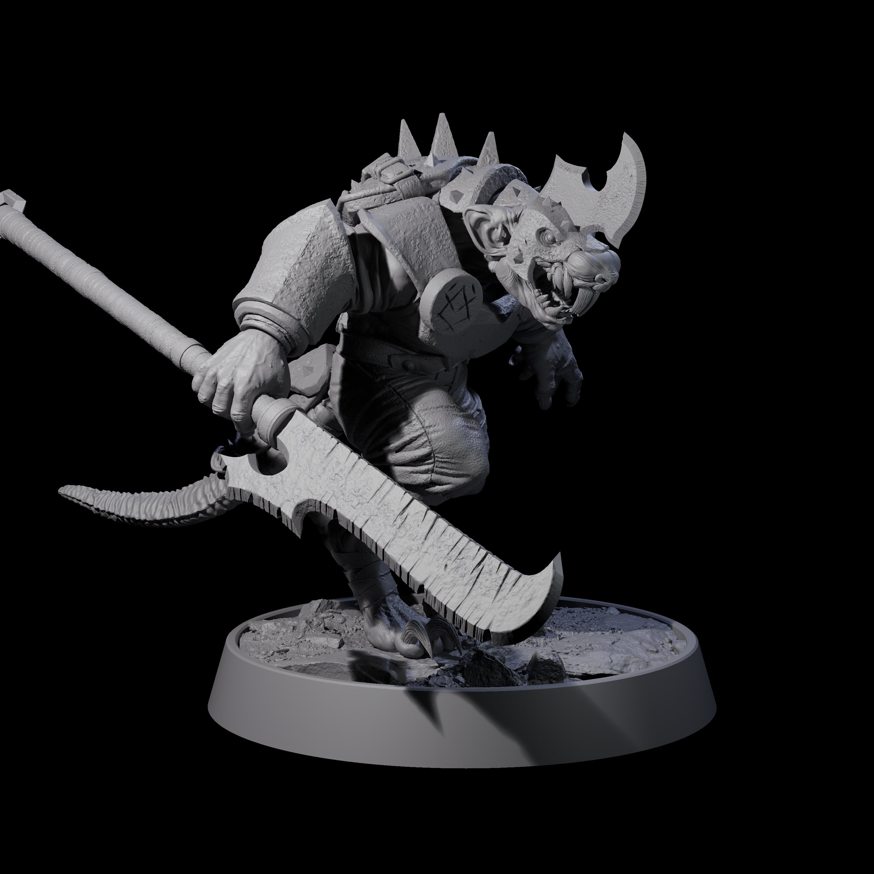 Sewer Dwelling Ratfolk E Miniature for Dungeons and Dragons, Pathfinder or other TTRPGs