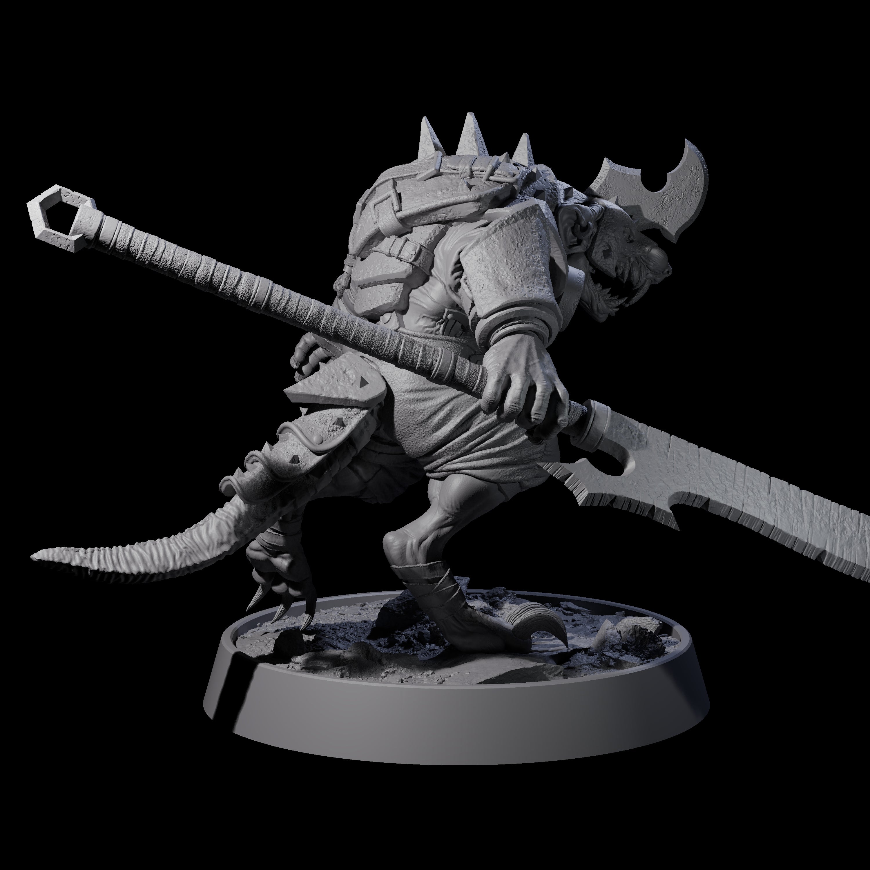 Sewer Dwelling Ratfolk E Miniature for Dungeons and Dragons, Pathfinder or other TTRPGs