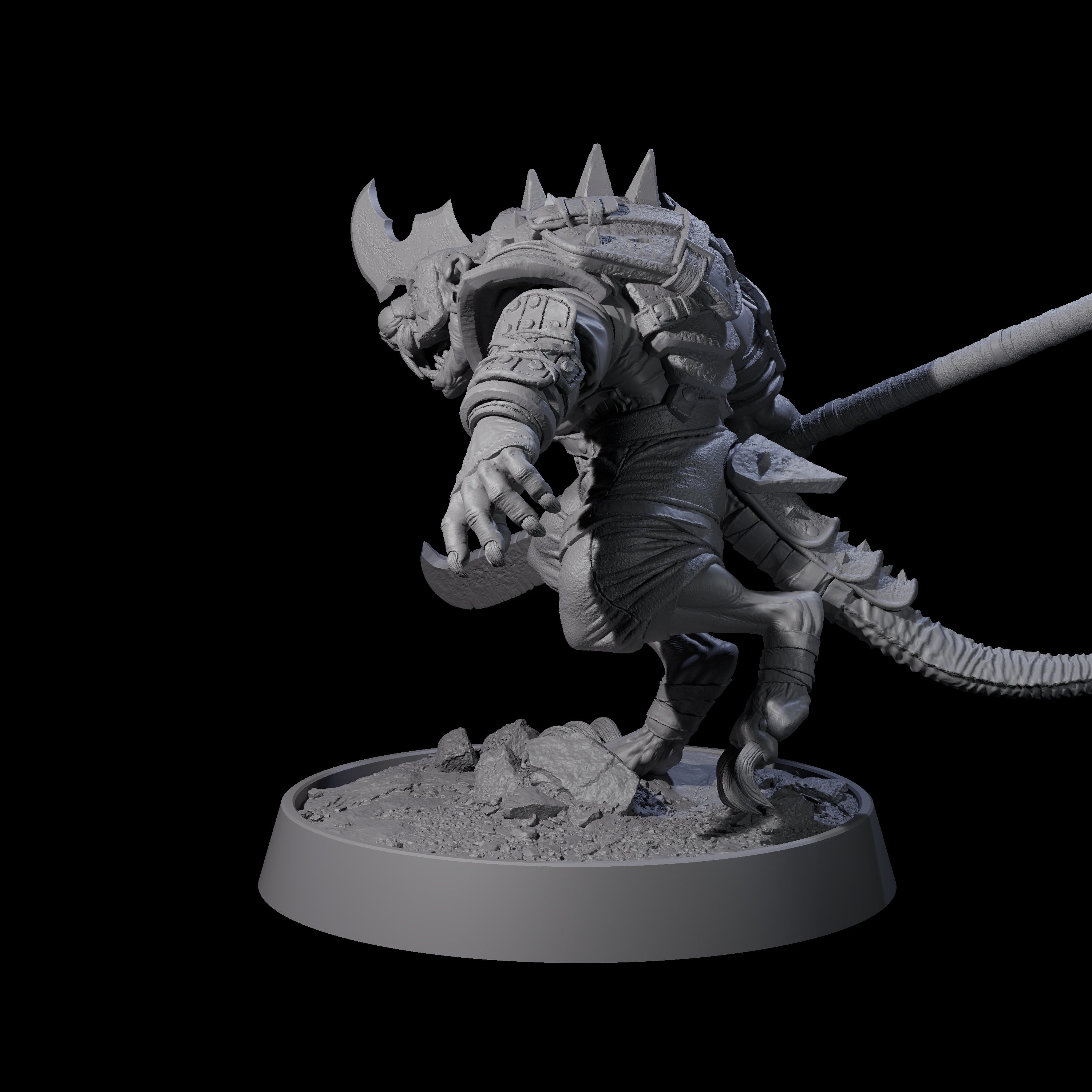 Sewer Dwelling Ratfolk E Miniature for Dungeons and Dragons, Pathfinder or other TTRPGs