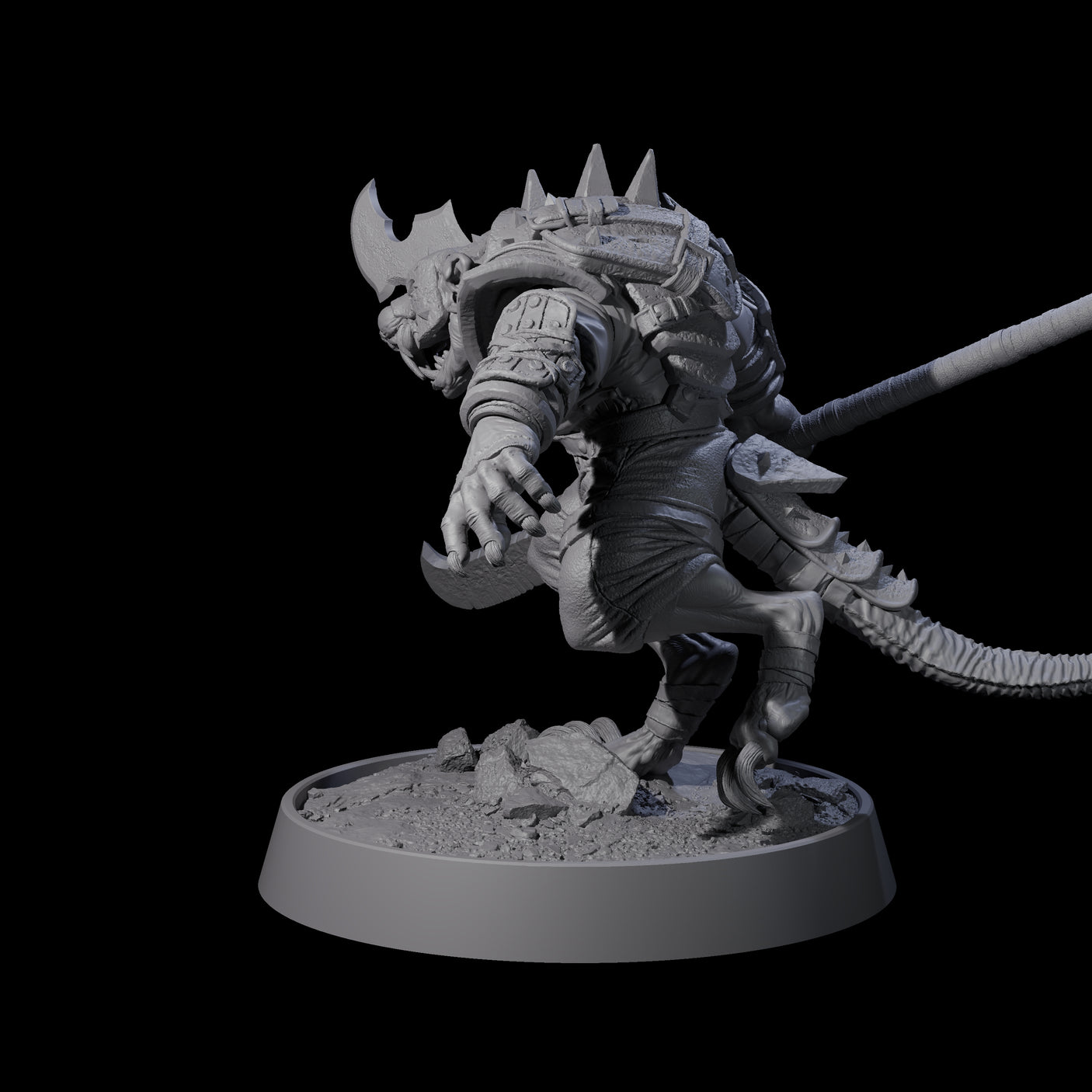 Sewer Dwelling Ratfolk E Miniature for Dungeons and Dragons, Pathfinder or other TTRPGs