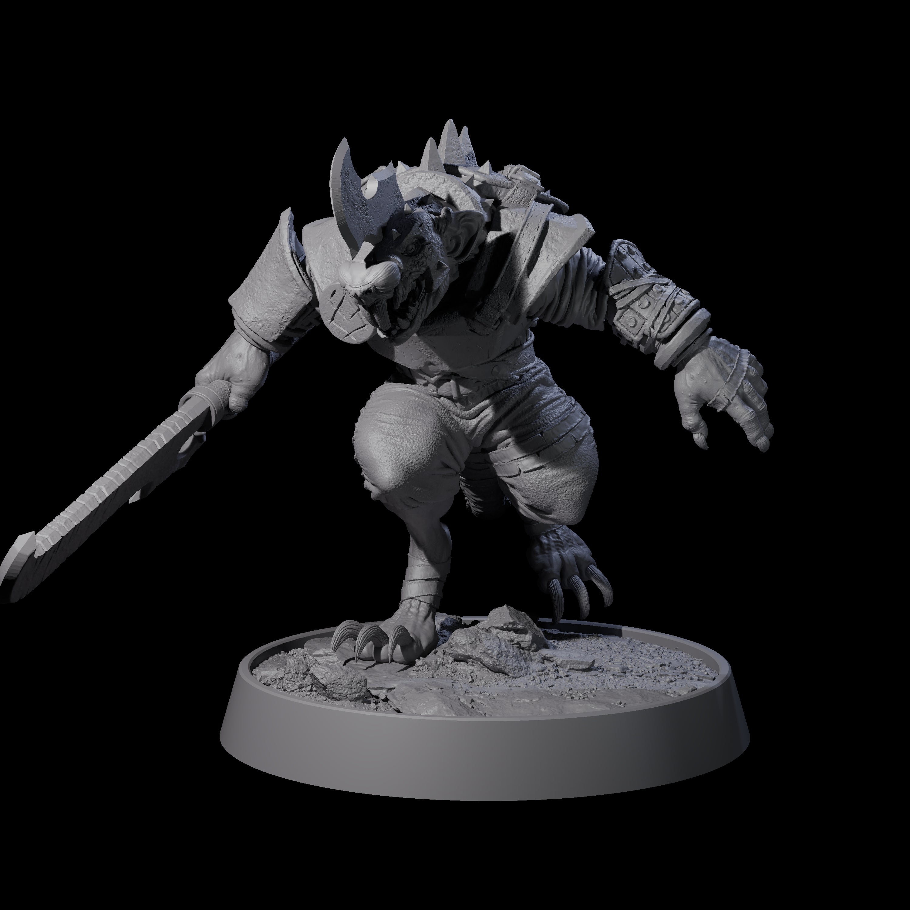 Sewer Dwelling Ratfolk E Miniature for Dungeons and Dragons, Pathfinder or other TTRPGs