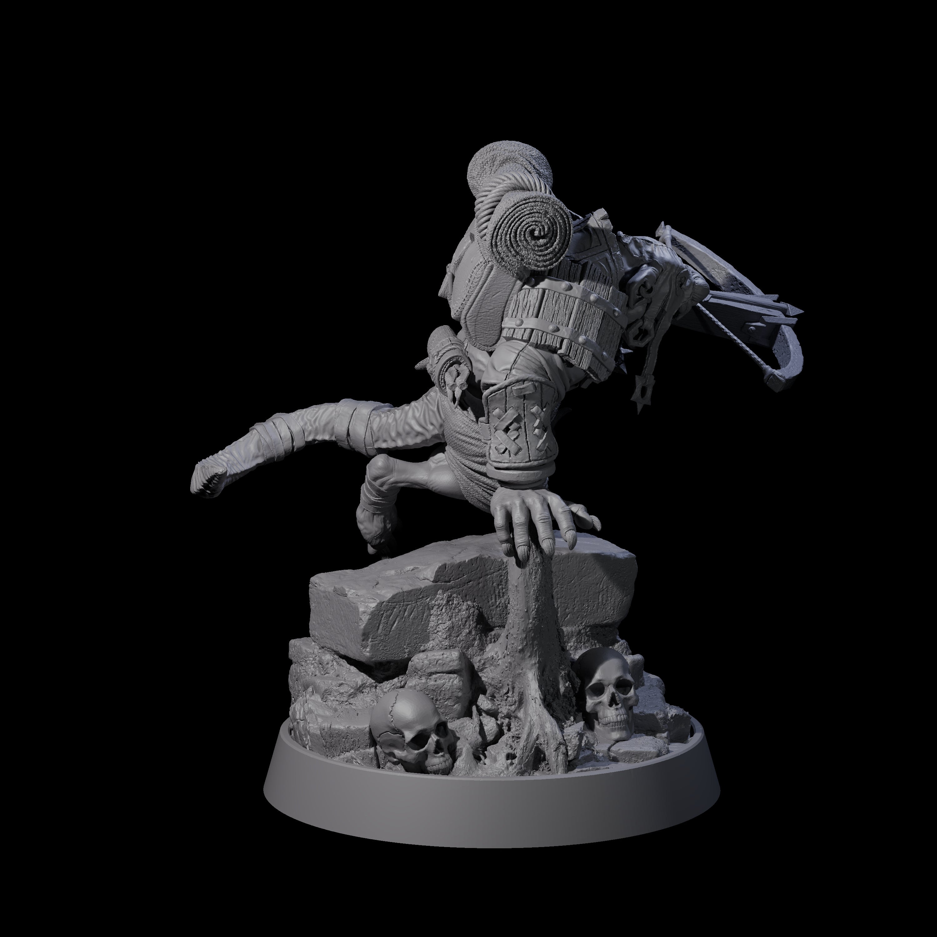 Sewer Dwelling Ratfolk F Miniature for Dungeons and Dragons, Pathfinder or other TTRPGs