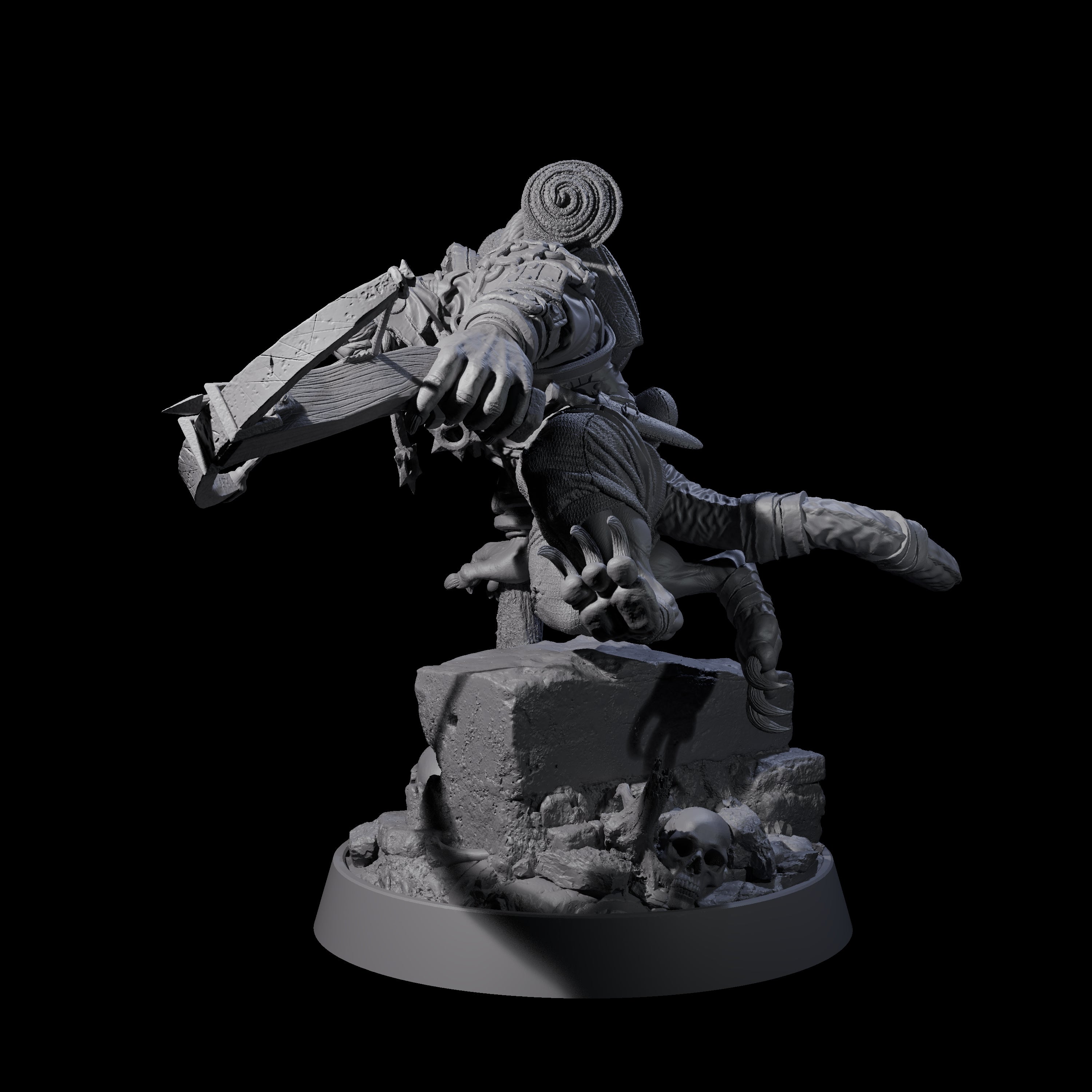 Sewer Dwelling Ratfolk F Miniature for Dungeons and Dragons, Pathfinder or other TTRPGs
