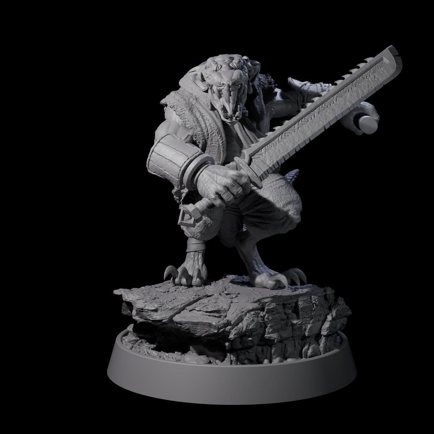 Sewer Dwelling Ratfolk Horde Miniature for Dungeons and Dragons, Pathfinder or other TTRPGs