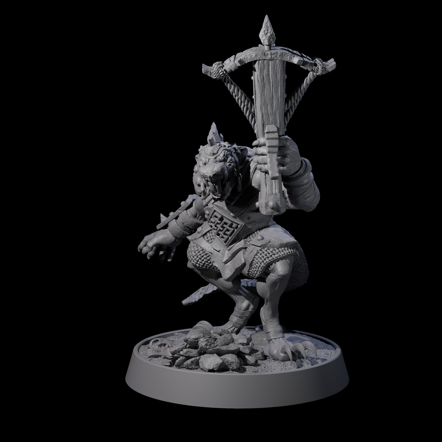 Sewer Dwelling Ratfolk Horde Miniature for Dungeons and Dragons, Pathfinder or other TTRPGs