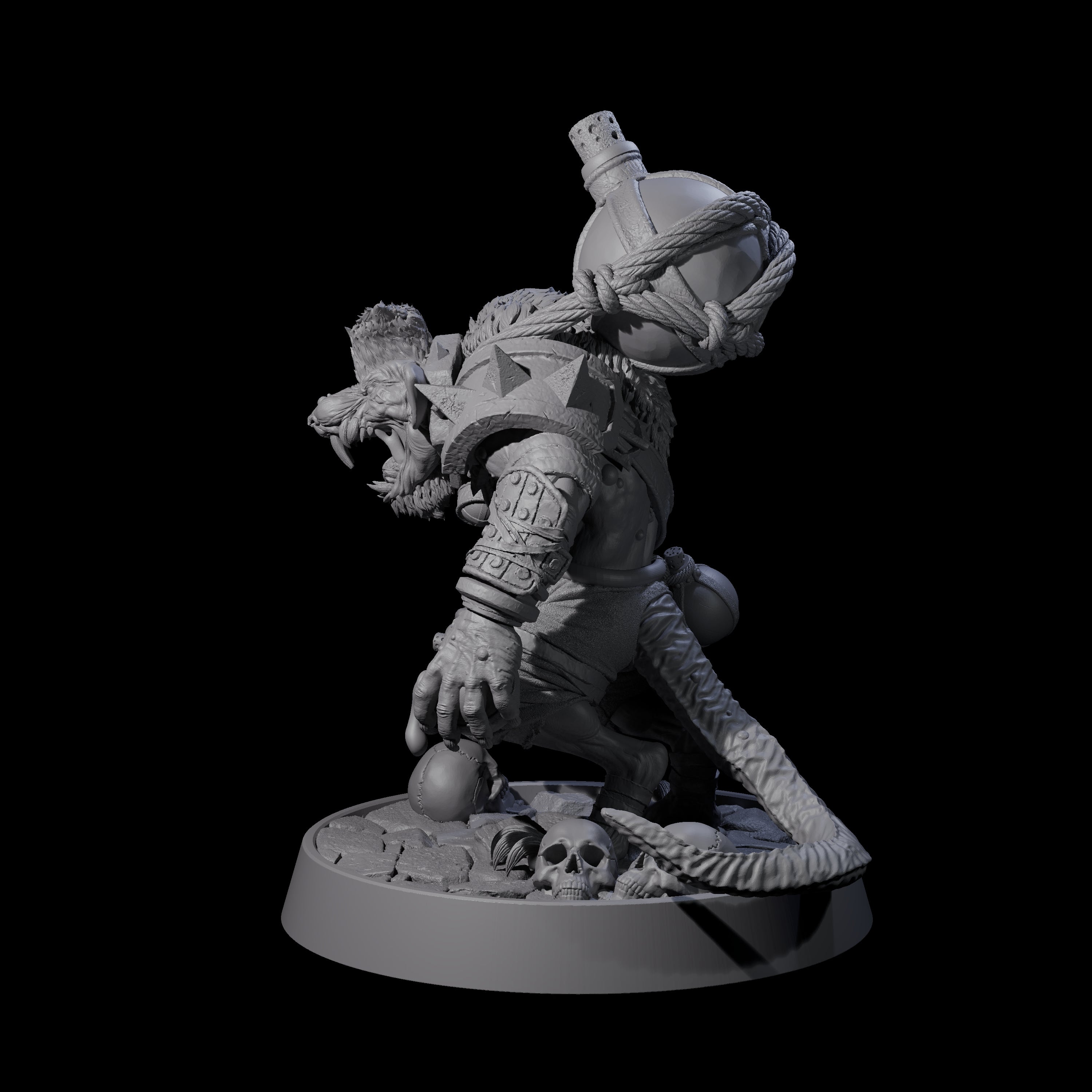 Sewer Dwelling Ratfolk I Miniature for Dungeons and Dragons, Pathfinder or other TTRPGs