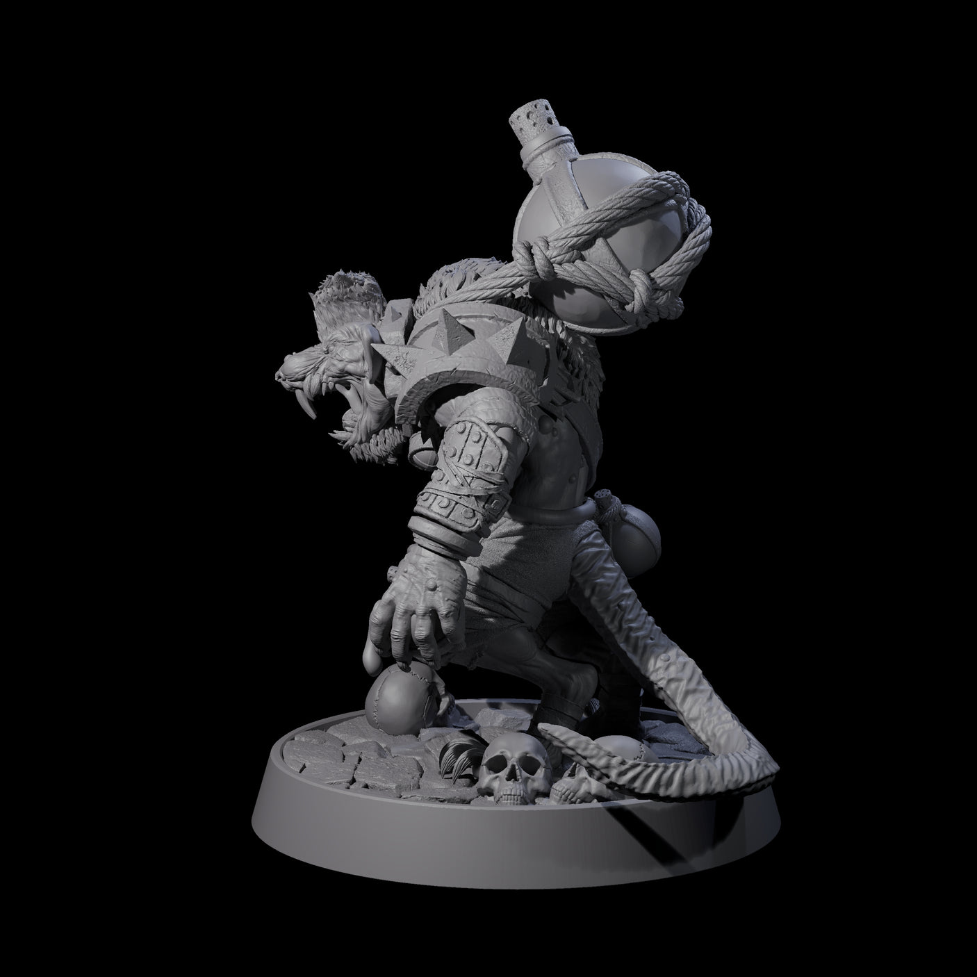 Sewer Dwelling Ratfolk I Miniature for Dungeons and Dragons, Pathfinder or other TTRPGs