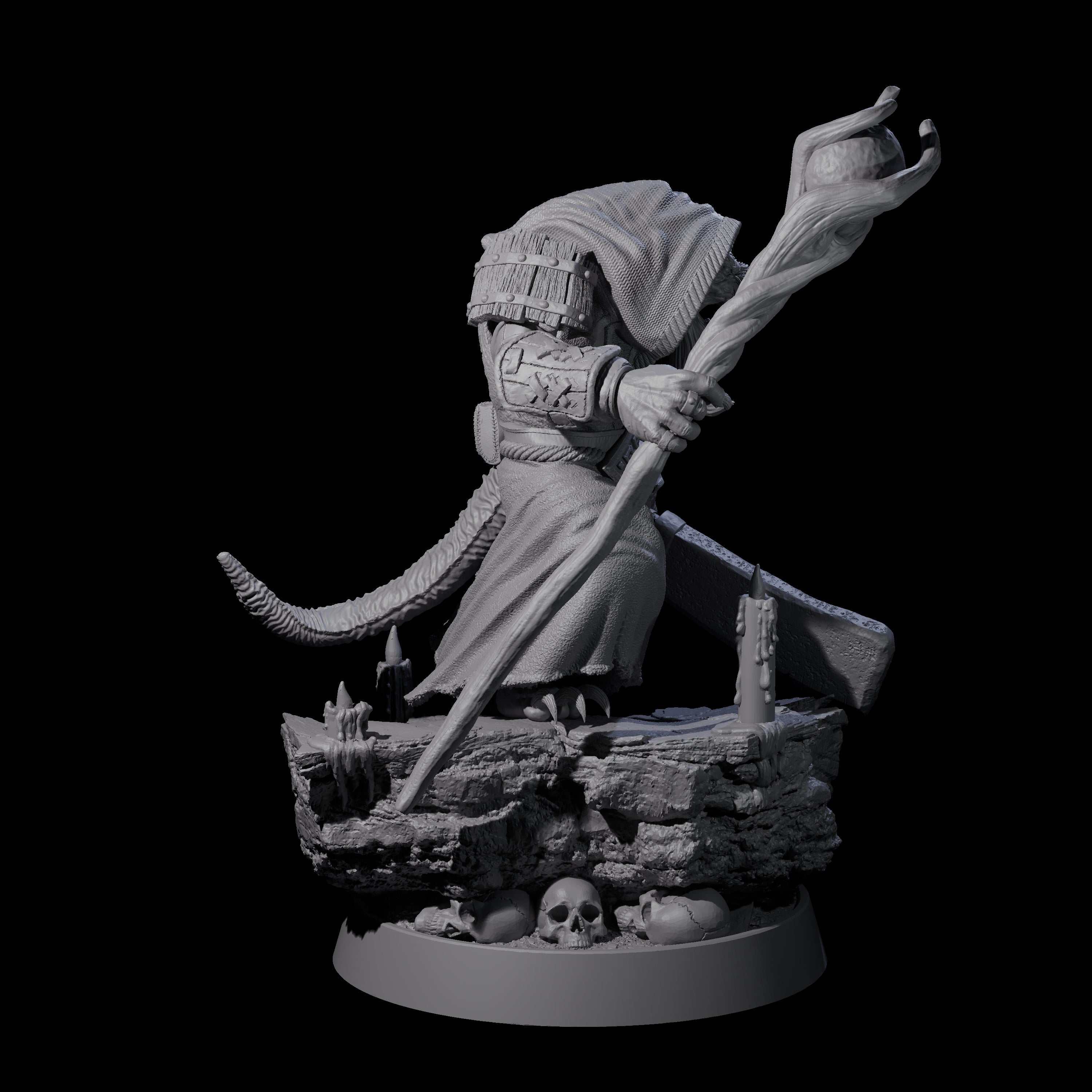 Sewer Dwelling Ratfolk J Miniature for Dungeons and Dragons, Pathfinder or other TTRPGs