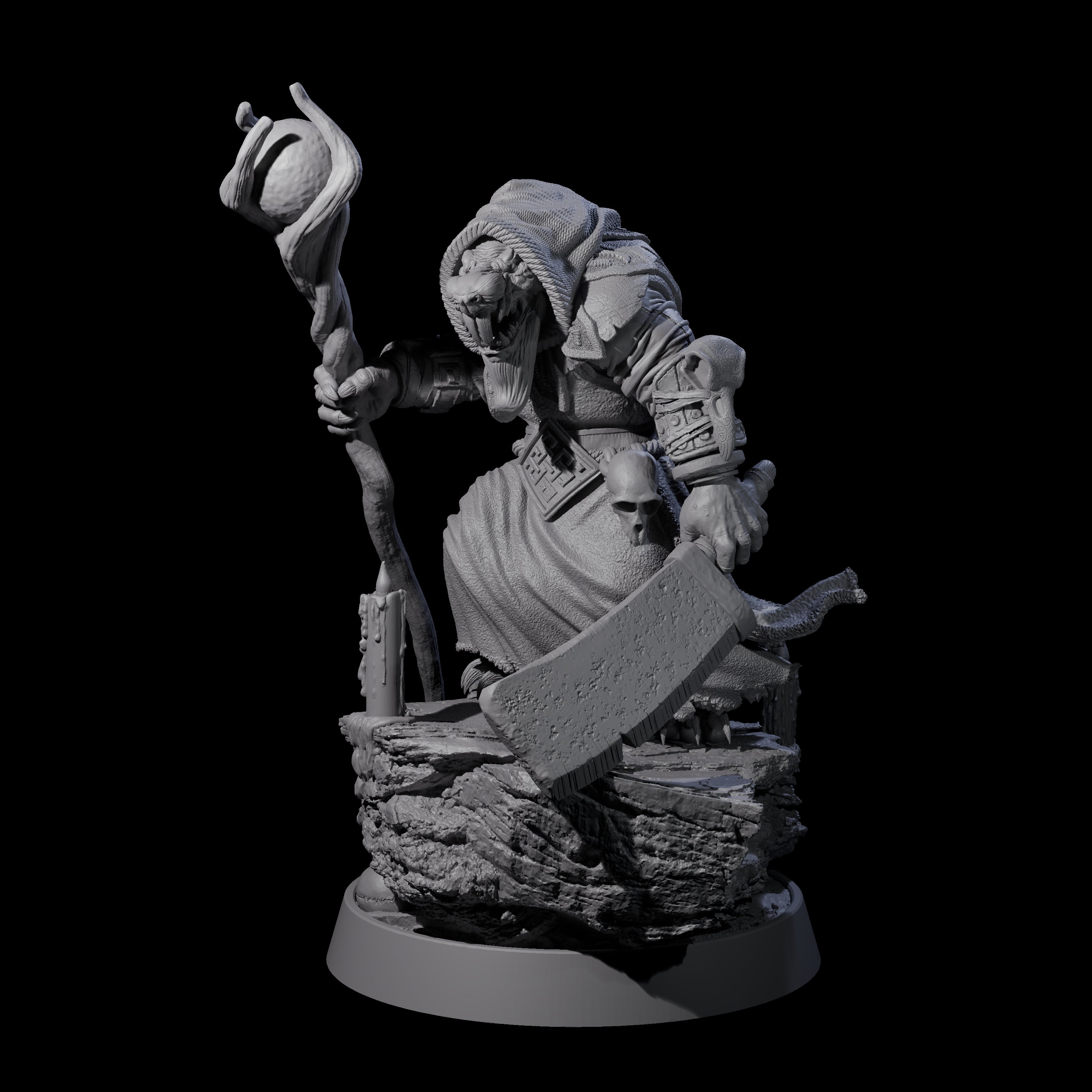 Sewer Dwelling Ratfolk J Miniature for Dungeons and Dragons, Pathfinder or other TTRPGs