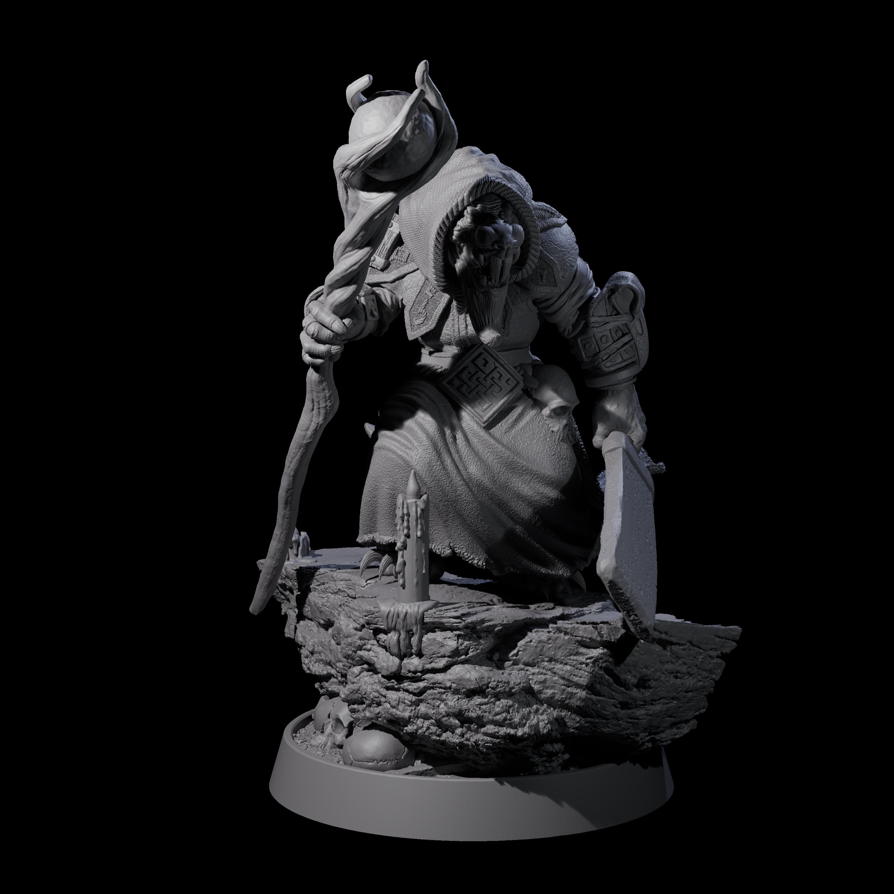 Sewer Dwelling Ratfolk J Miniature for Dungeons and Dragons, Pathfinder or other TTRPGs