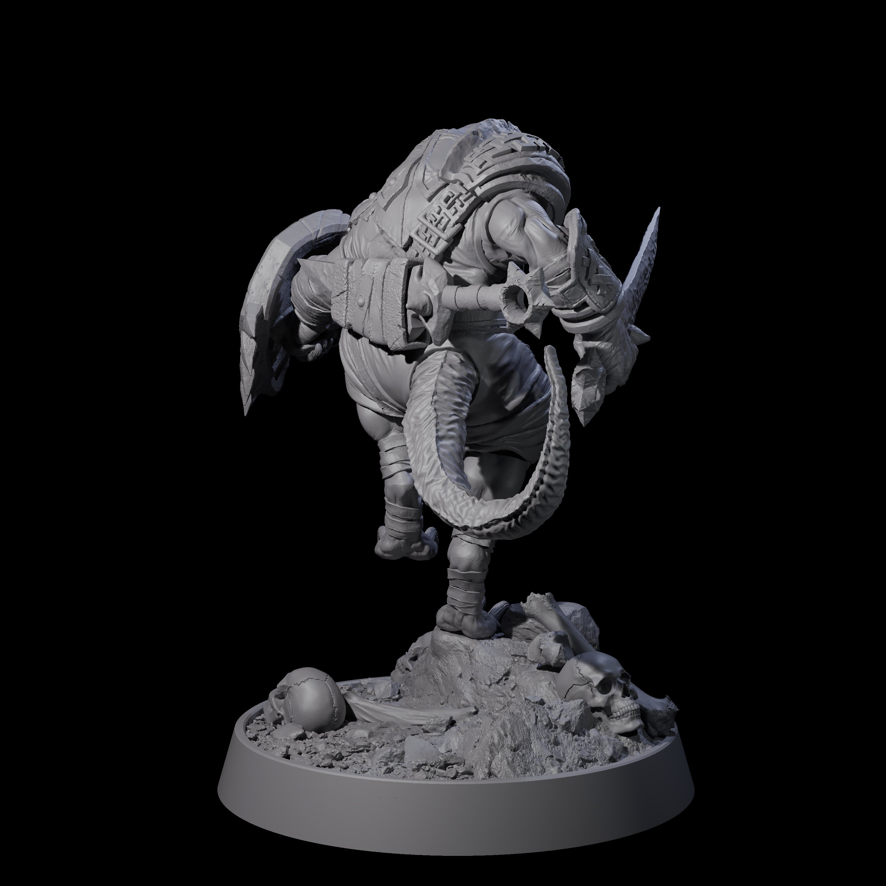 Sewer Dwelling Ratfolk L Miniature for Dungeons and Dragons, Pathfinder or other TTRPGs