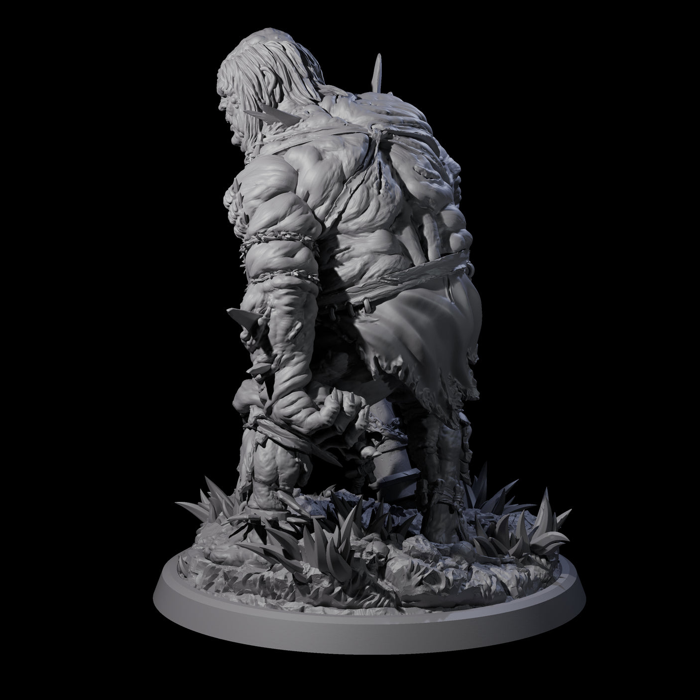 Sewn Together Ogre Basher A Miniature for Dungeons and Dragons, Pathfinder or other TTRPGs