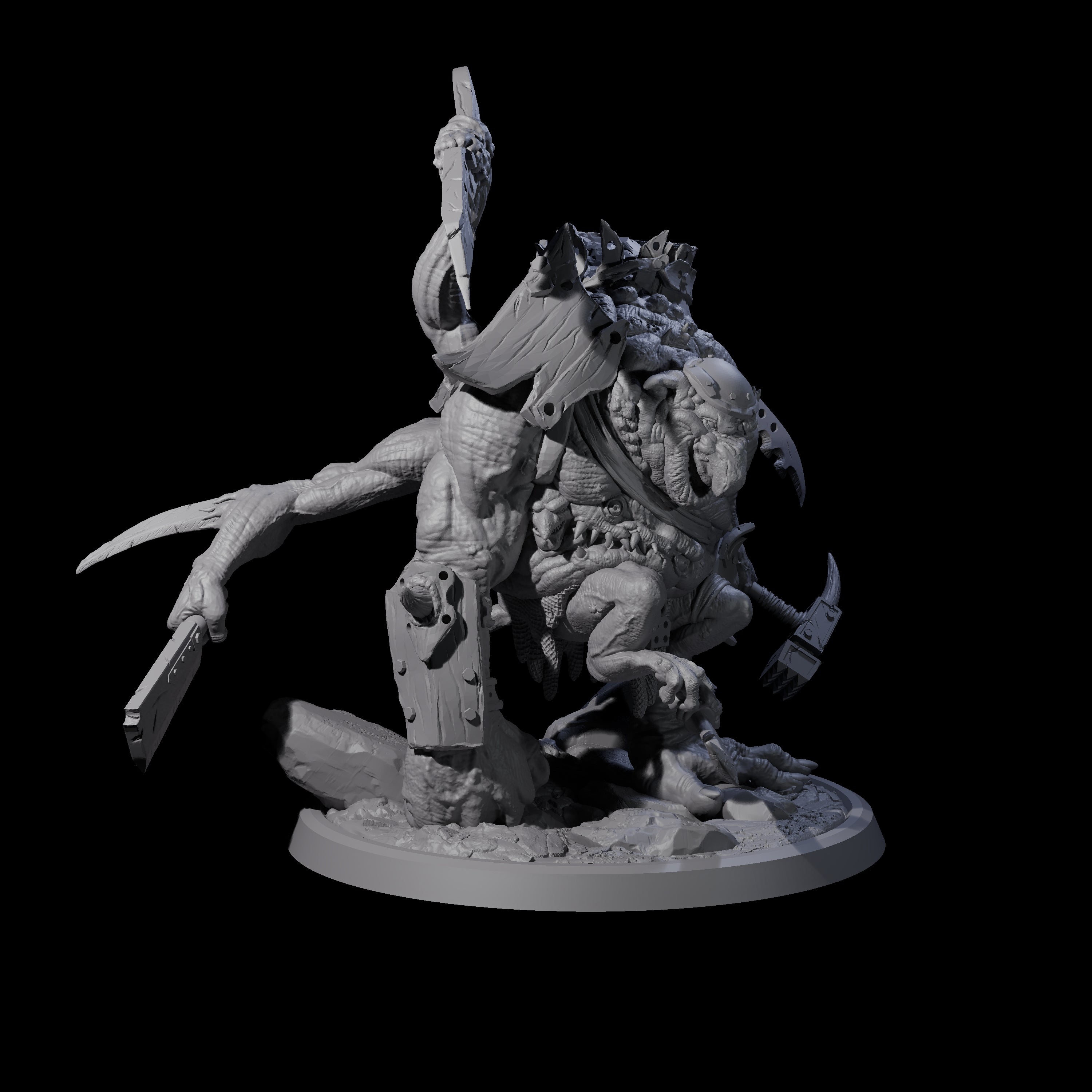 Sewn Together Troll Mishmash Miniature for Dungeons and Dragons, Pathfinder or other TTRPGs