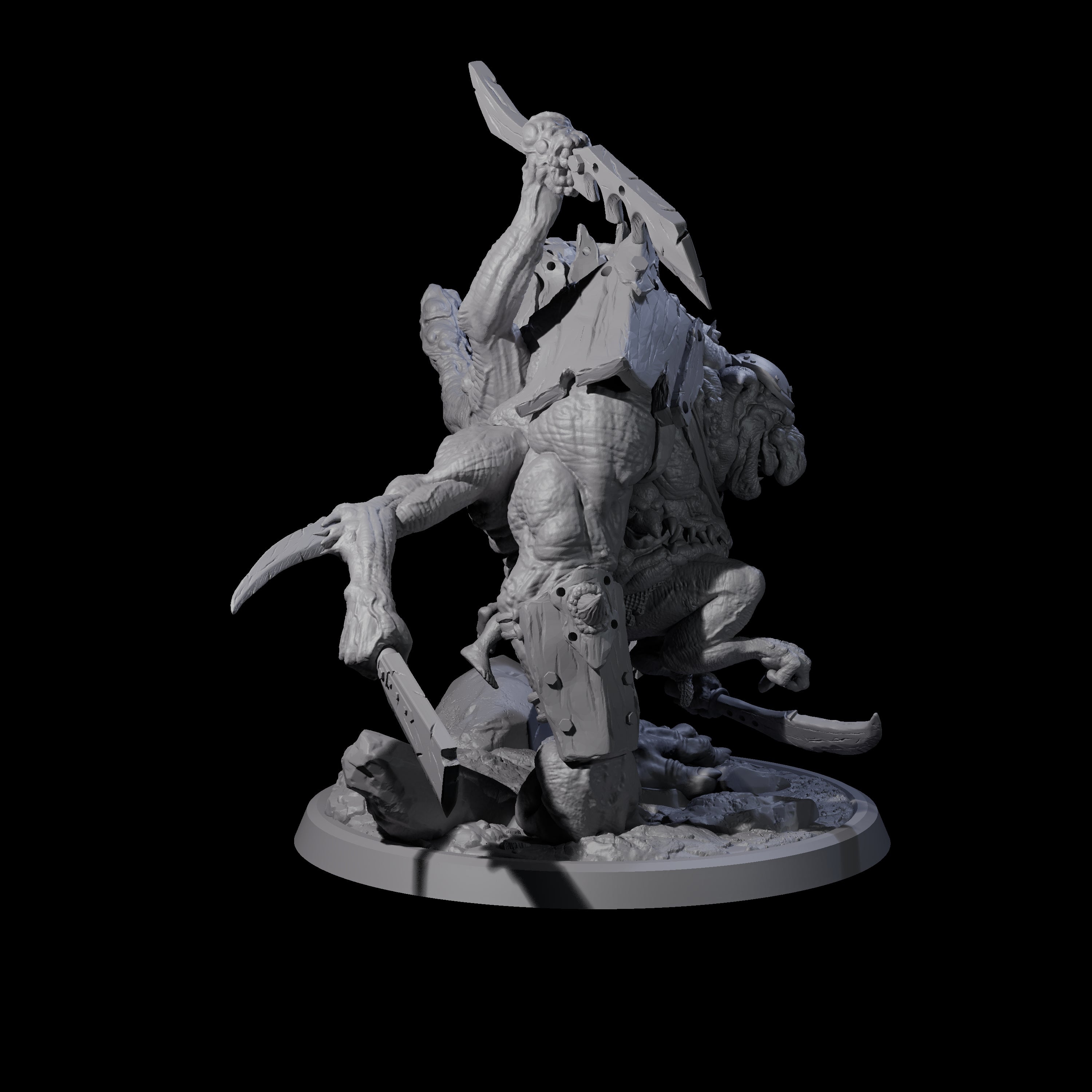 Sewn Together Troll Mishmash Miniature for Dungeons and Dragons, Pathfinder or other TTRPGs