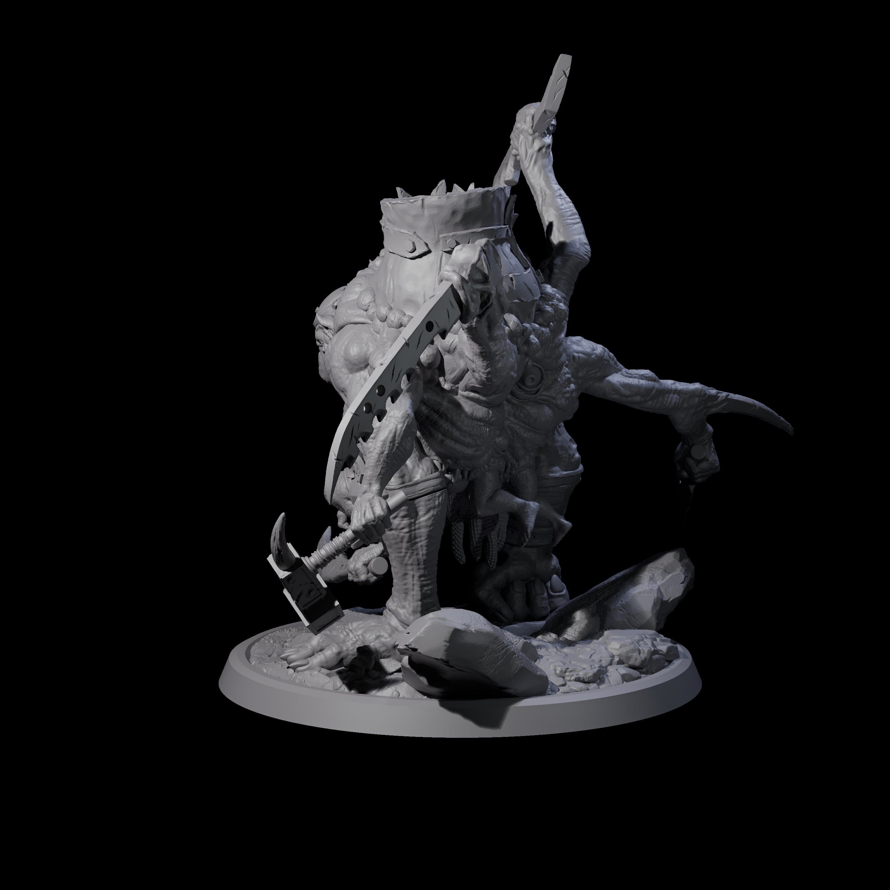 Sewn Together Troll Mishmash Miniature for Dungeons and Dragons, Pathfinder or other TTRPGs