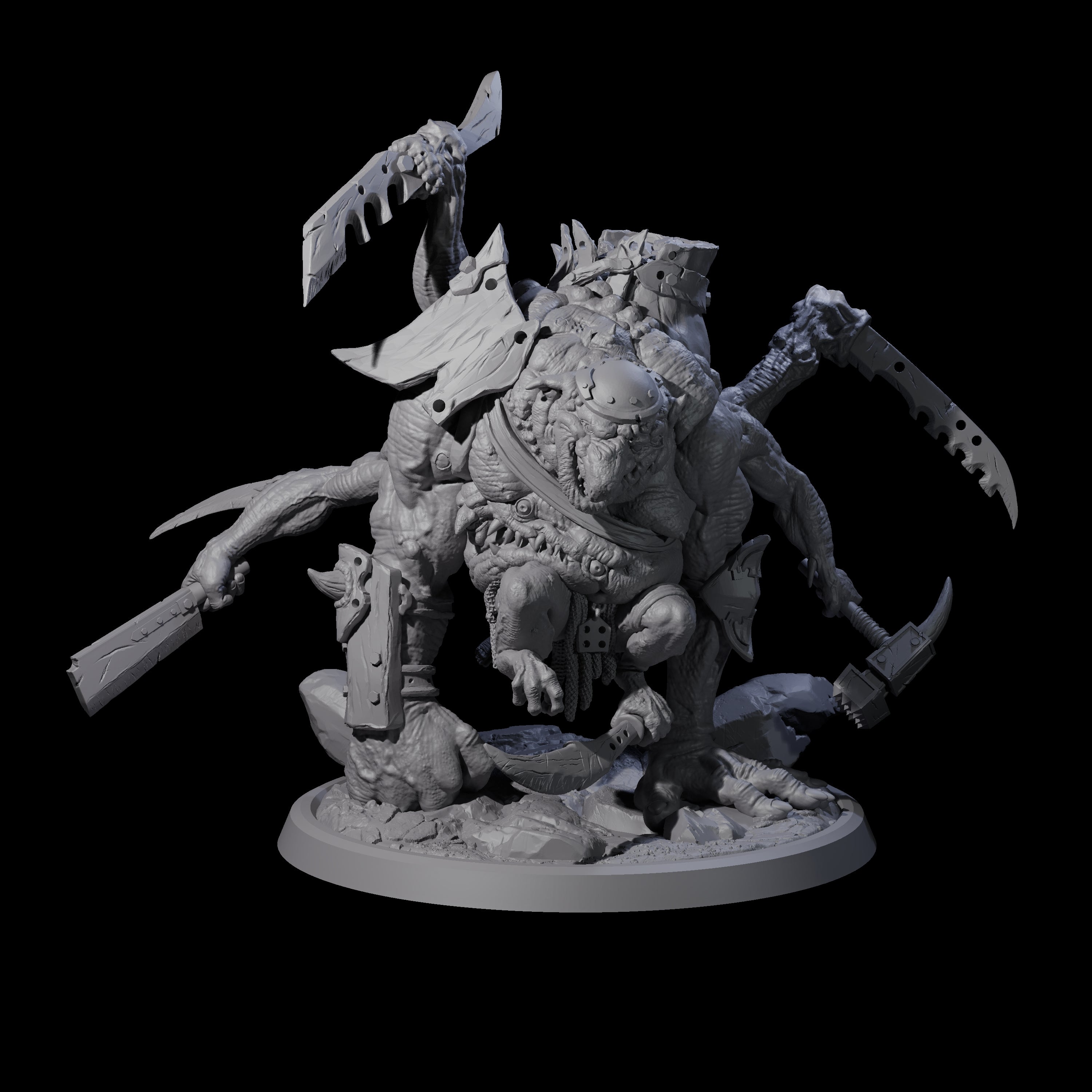 Sewn Together Troll Mishmash Miniature for Dungeons and Dragons, Pathfinder or other TTRPGs
