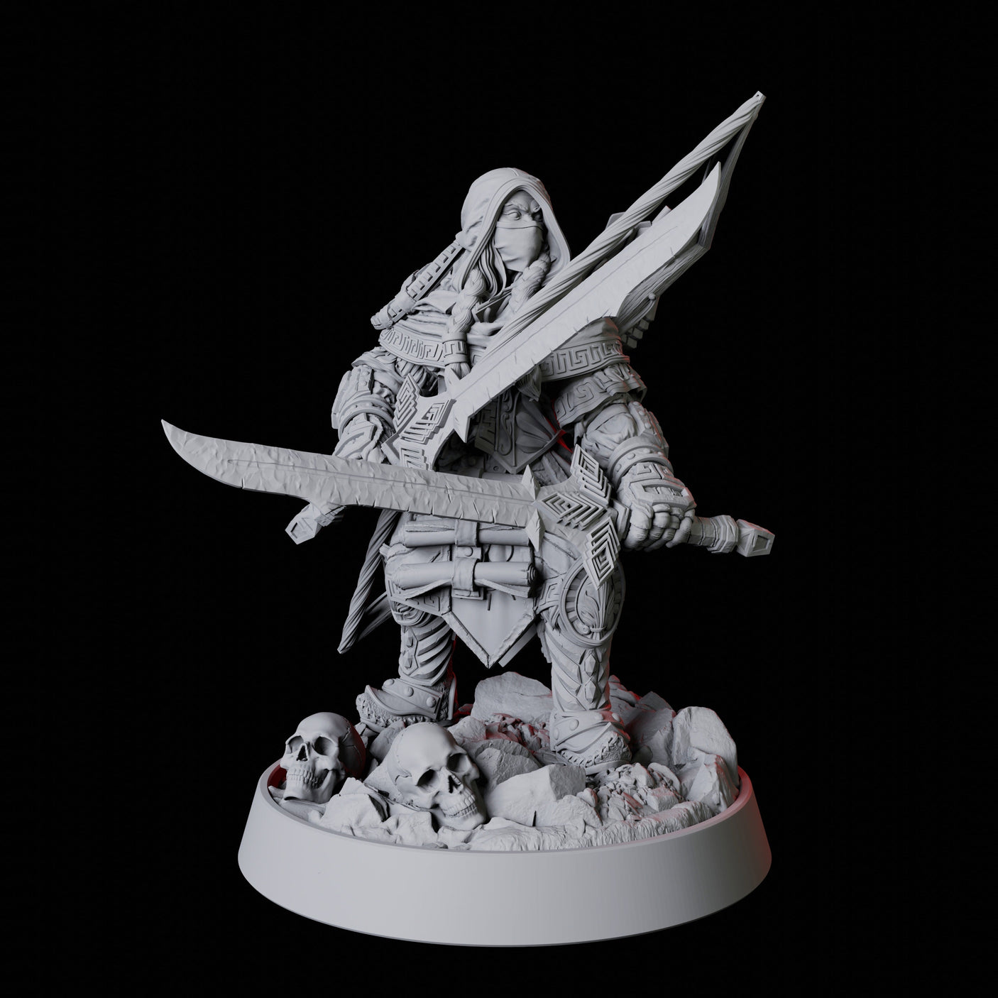 Shadow Assassin Miniature for Dungeons and Dragons, Pathfinder or other TTRPGs